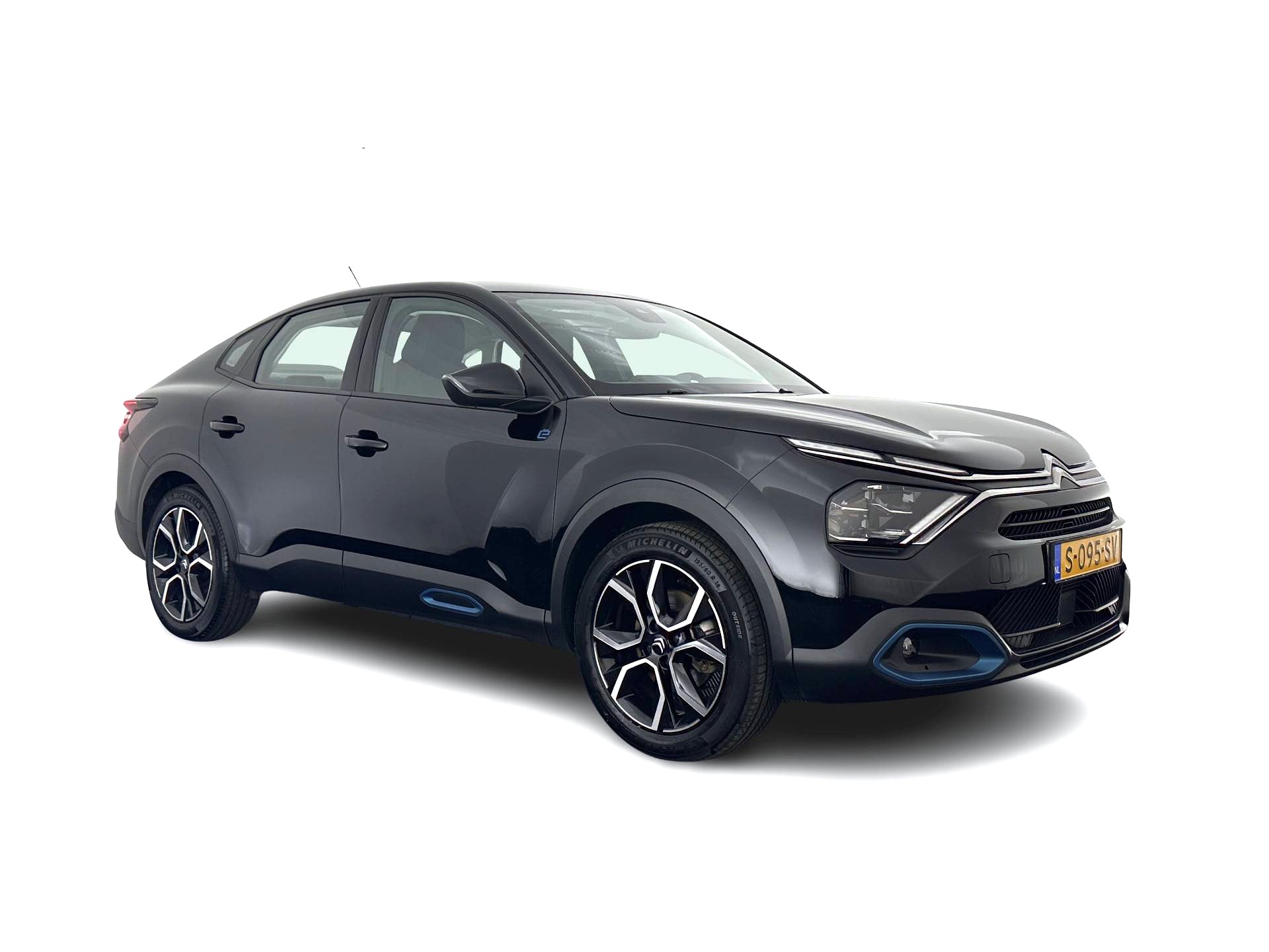 Citroën Ë-C4 X Feel Pack 50 kWh [ 3-Fase ] (INCL.BTW) *FULL-LED | LEATHER-FABRIC | DIGI-COCKPIT | DAB | COMFORT-SEATS | CAMERA | ECC | PDC | CRUISE | 18''ALU*