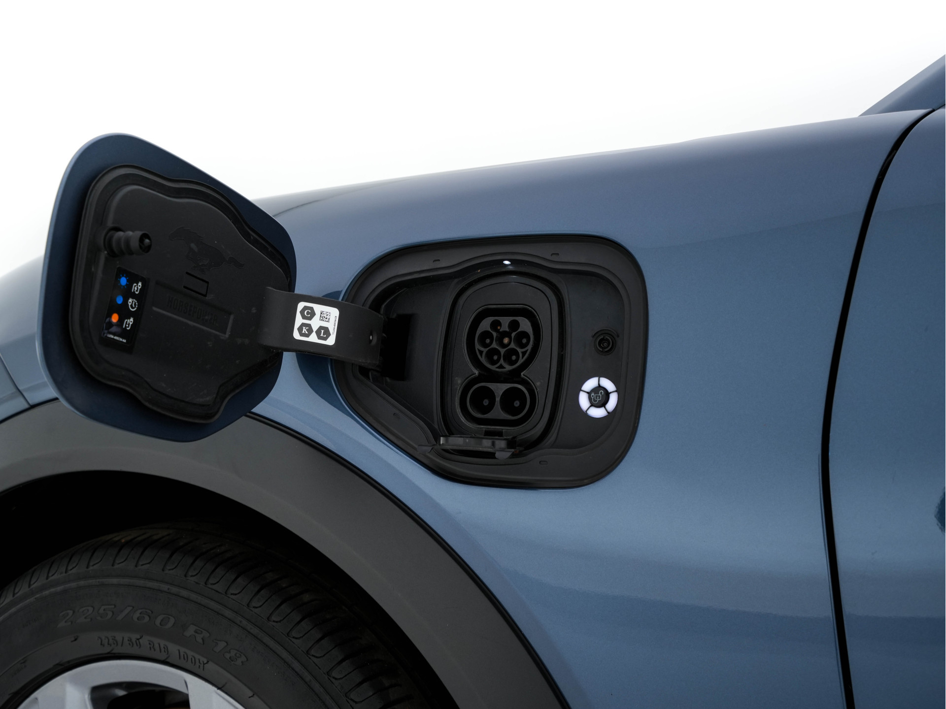 Ford Mustang Mach-E RWD 75 kWh (3-Fase-11 kW) {SOH-90%} (INCL-BTW) Aut.*LEATHER | FULL-LED | DAB | DIGI-COCKPIT | KEYLESS | NAVI-FULLMAP | CARPLAY | HEATED-COMFORTSEATS | TOPVIEW |  ADAPTIVE-CRUISE | PRIVACY-GLASS | 18'' ALU*