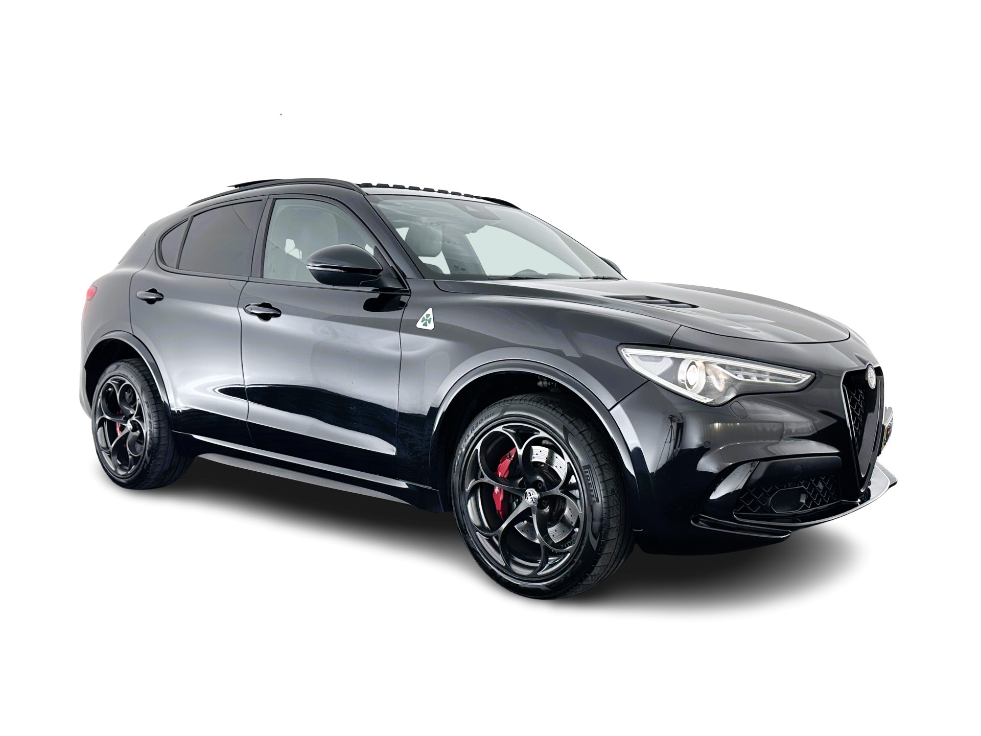 Alfa Romeo Stelvio 2.9 V6 AWD Quadrifoglio (INCL-BTW) Aut. *PANO | LEATHER-ALCANTARA | XENON | ADAPTIVE-CRUISE | BLIND-SPOT | HARMAN/KARDON | MEMORY-PACK | HEATED-SPORTSEATS | DAB+ | KEYLESS | CARPLAY | NAVI-FULLMAP | CARBON-INLAY |..