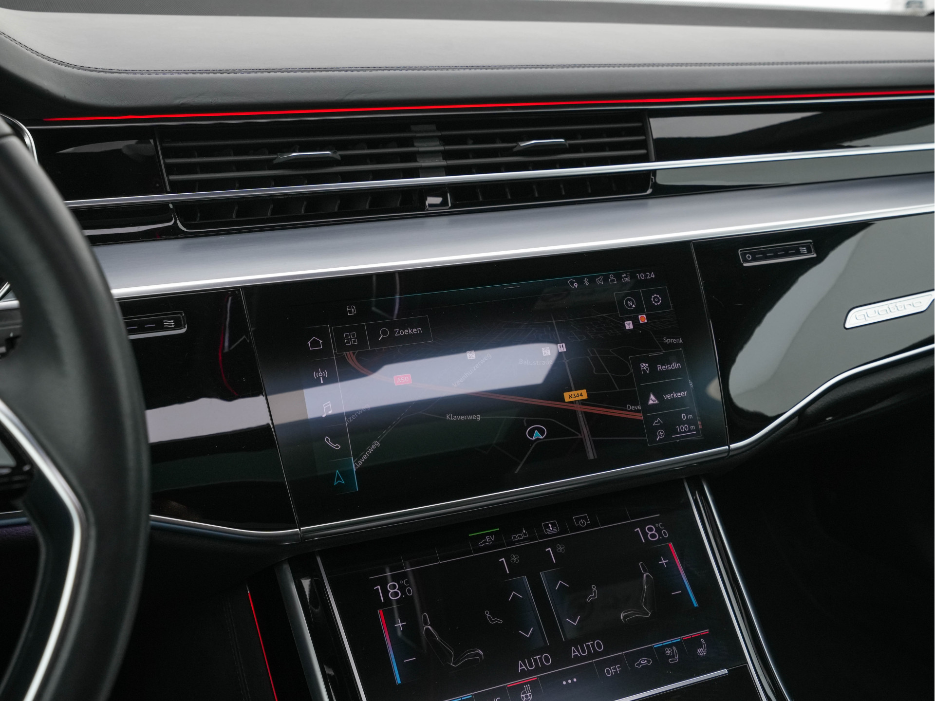 Audi A8 60 TFSI-E Quattro Lang Pro Line Plus (INCL-BTW) *PANO | LEATHER | MATRIX-LED | ADAPTIVE-CRUISE | BLIND-SPOT | SOFT-CLOSE | BANG&OLUFSEN | TOP-VIEW | MEMORY-PACK | MASSAGE | KEYLESS | DIGI-COCKPIT | NAVI-FULLMAP | 20''ALU