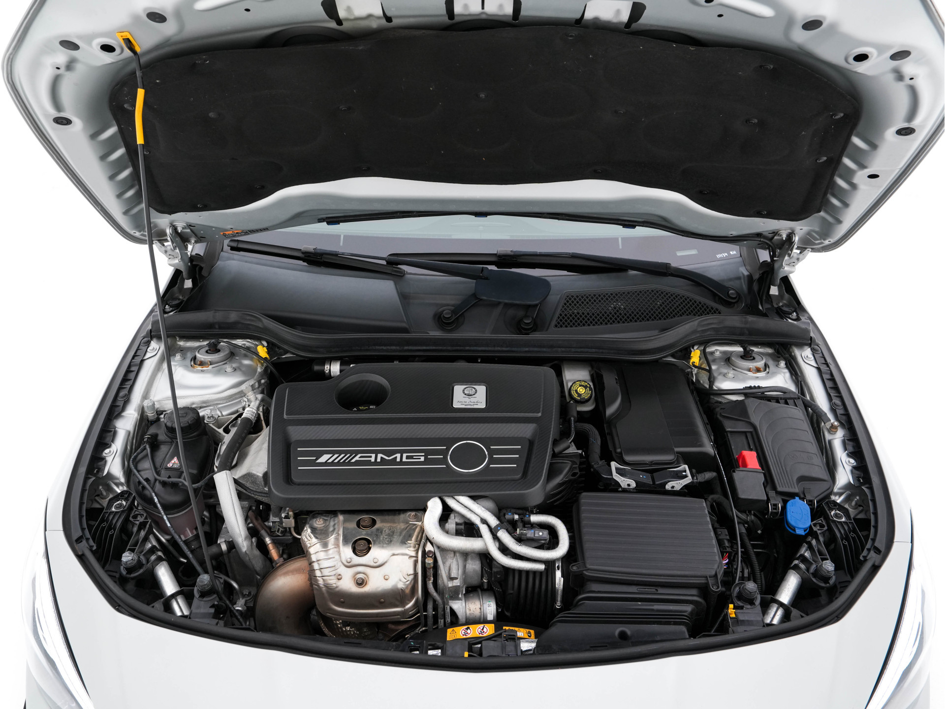 Mercedes-Benz CLA-klasse AMG 45 4MATIC Ambition Aut. *PANO | AMG-AERO-PACK | RECARO-SPORTSEATS | MICROFIBRE | FULL-LED | MEMORY-PACK | HARMAN/KARDON-SURROUD | KEYLESS | HEATED-SEATS | NAVI-FULLMAP | SHIFT-PADDLES | 19''ALU*