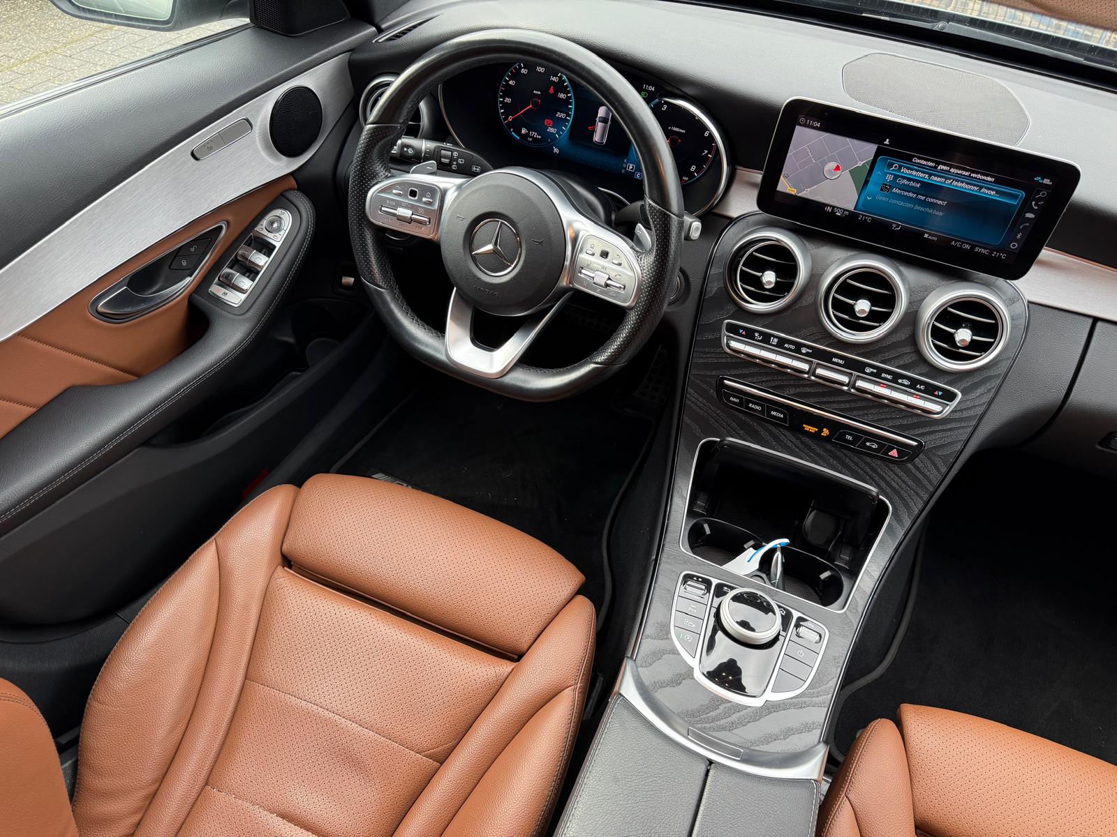 Mercedes-Benz C-klasse Estate 180 Business Solution AMG | 1E EIGENAAR | 3/6/12MND GARANTIE | DAB | LED | AUTOMAAT | LEDER | CRUISE | SFEERVERLICHTING |