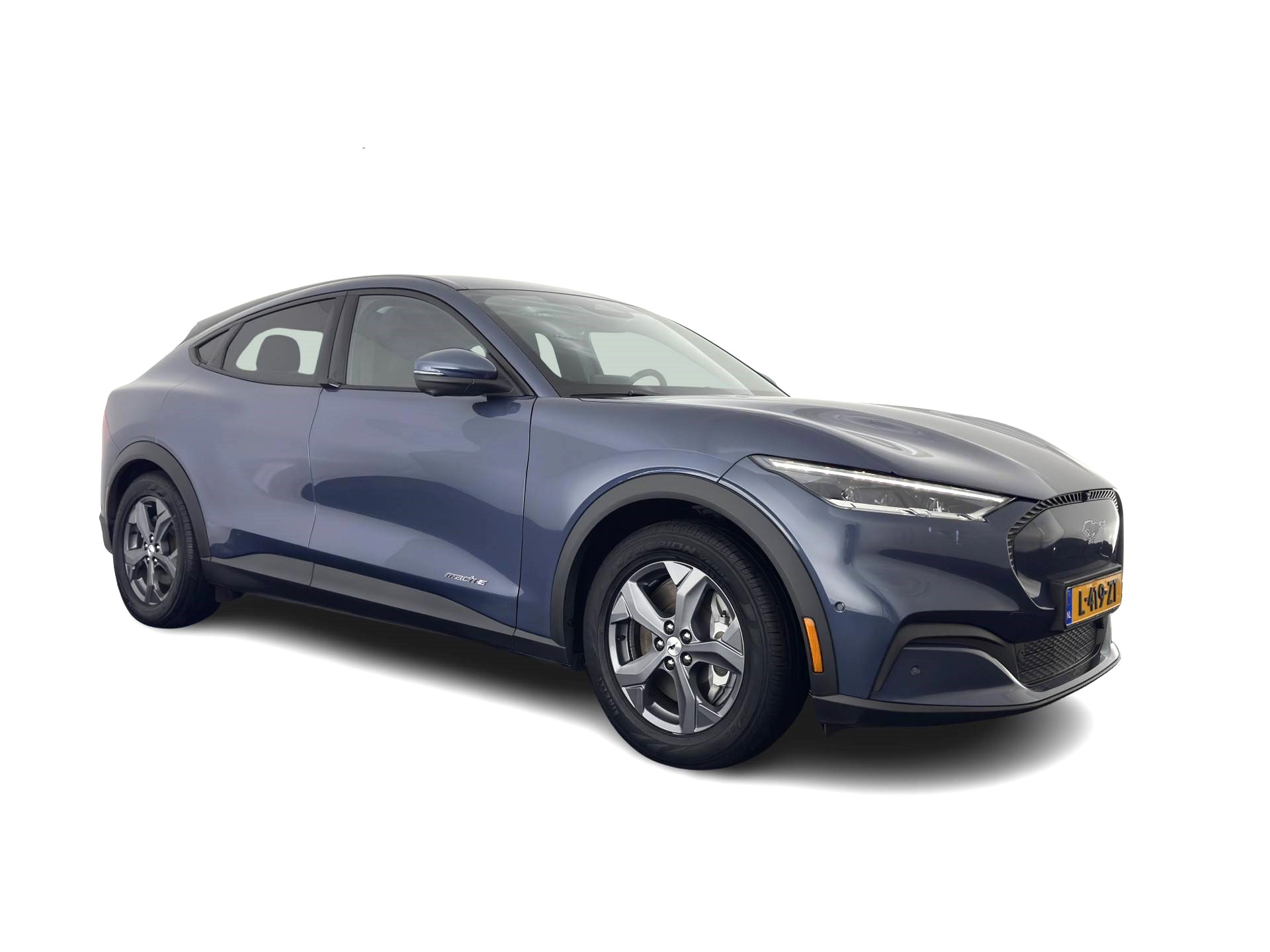 Ford Mustang Mach-E RWD 75 kWh [3-Fase ] {SOH-90%} (INCL-BTW) Aut.*LEATHER | FULL-LED | DAB | DIGI-COCKPIT | KEYLESS | NAVI-FULLMAP | CARPLAY | HEATED-COMFORTSEATS | TOPVIEW |  ADAPTIVE-CRUISE | PRIVACY-GLASS | 18'' ALU*