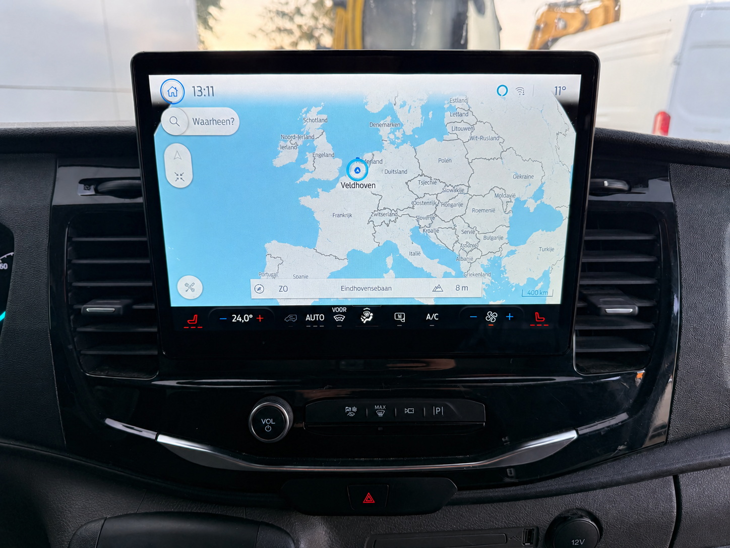Ford e-Transit 68kWh 184PK L2H2 317km WLTP 95,6% (SOH) BEV Snelladen 360° Camera Cruise control Climate control Carplay Navigatie Parkeersensoren