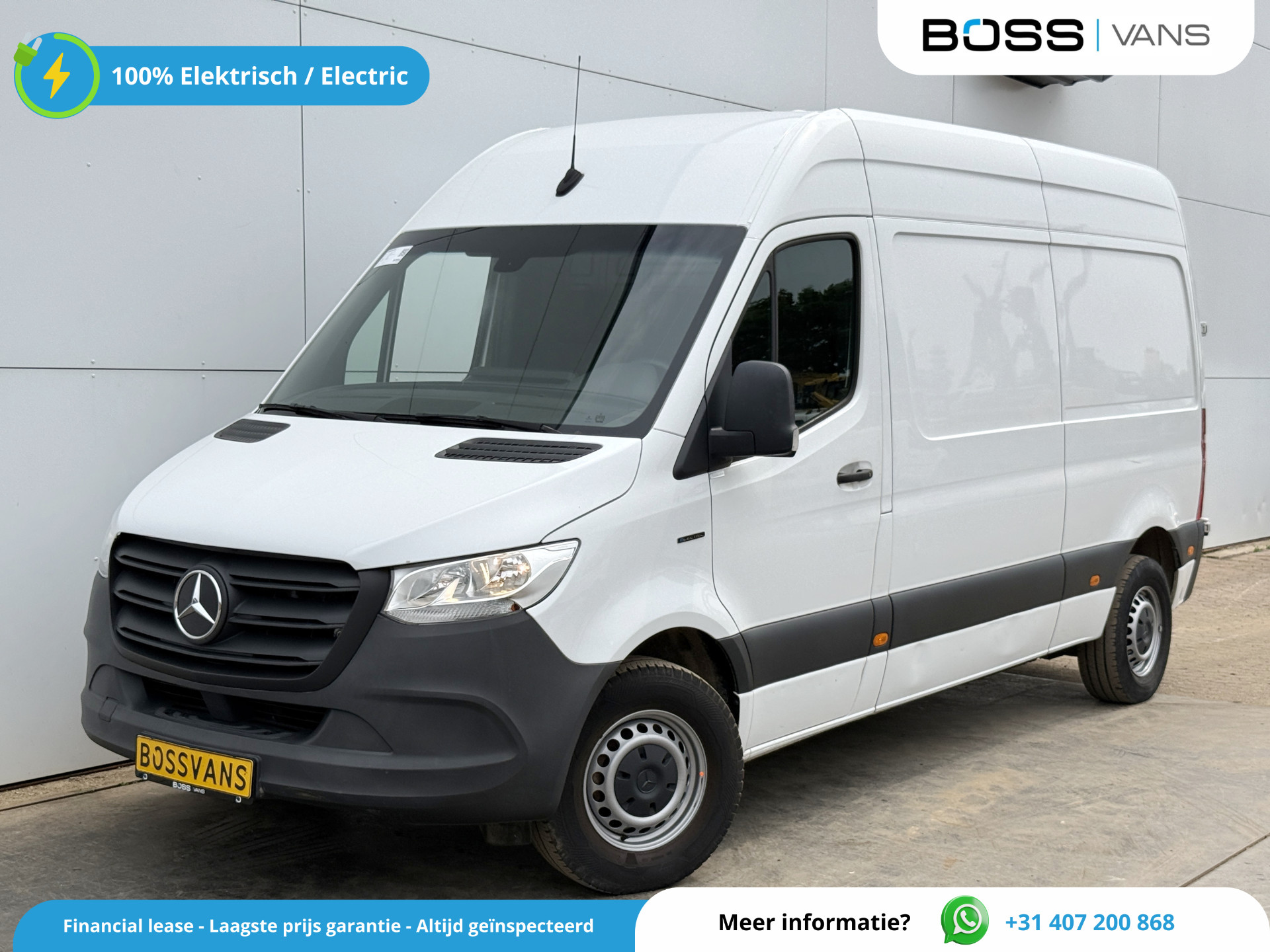 Mercedes-Benz eSprinter 312 55 kWh L2H2 Elektrisch 168 km WLTP 80kw Snelladen StoelverwarmingClimate Control