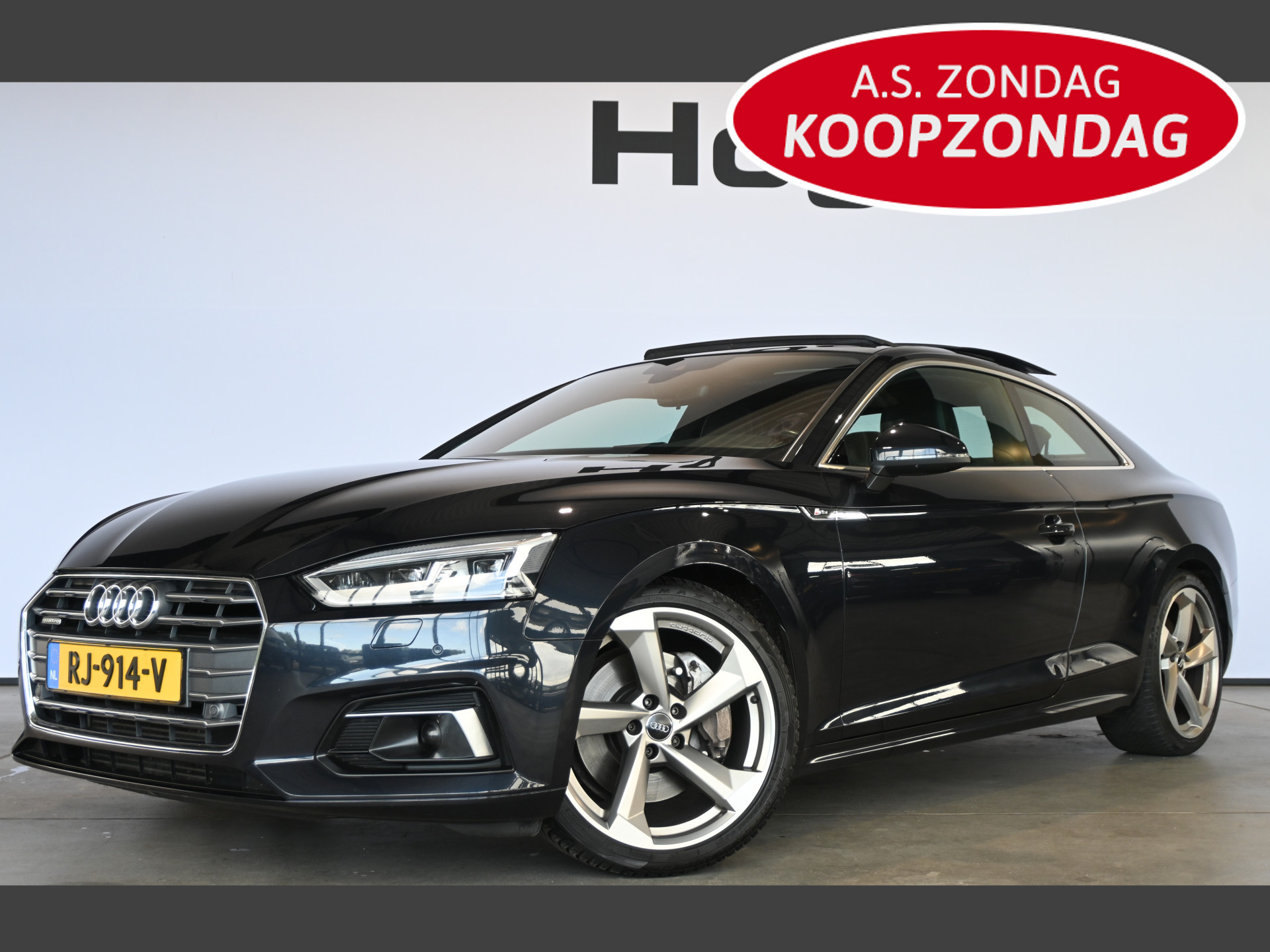 Audi A5 Coupé 2.0 TFSI Quattro Sport S-line Clima Panoramadak LED Adaptieve cruise B&O Navigatie 100% Onderhouden Inruil mogelijk