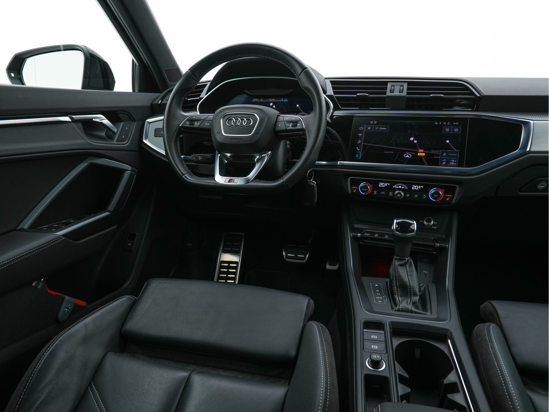 Audi Q3 Sportback 35 TFSI S-Line Edition (INCL-BTW) Aut. *LEATHER | FULL-LED | ADAPTIVE-CRUISE | DIGI-COCKPIT | NAVI-FULLMAP | CAMERA | DAB | AMBIENTLIGHT | PRIVACYGLASS | SHIFTPADDLES | ECC | PDC | 20''ALU*