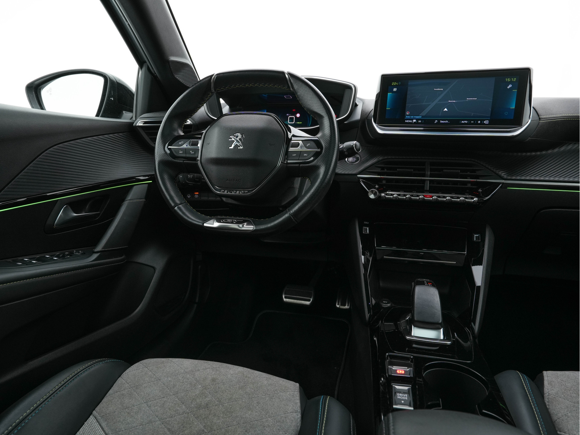 Peugeot e-208 EV GT-Line 350 50 kWh (INCL-BTW) *PANO | FULL-LED | DIGI-COCKPIT | BLINDSPOT | CAMERA | LEATHER-ALCANTARA | AMBIENT-LIGHT | NAVI-FULLMAP | LANE-ASSIST | KEYLESS | DAB | CCS-FASTLOADER | HEATED-SPORTSEATS | 17"ALU