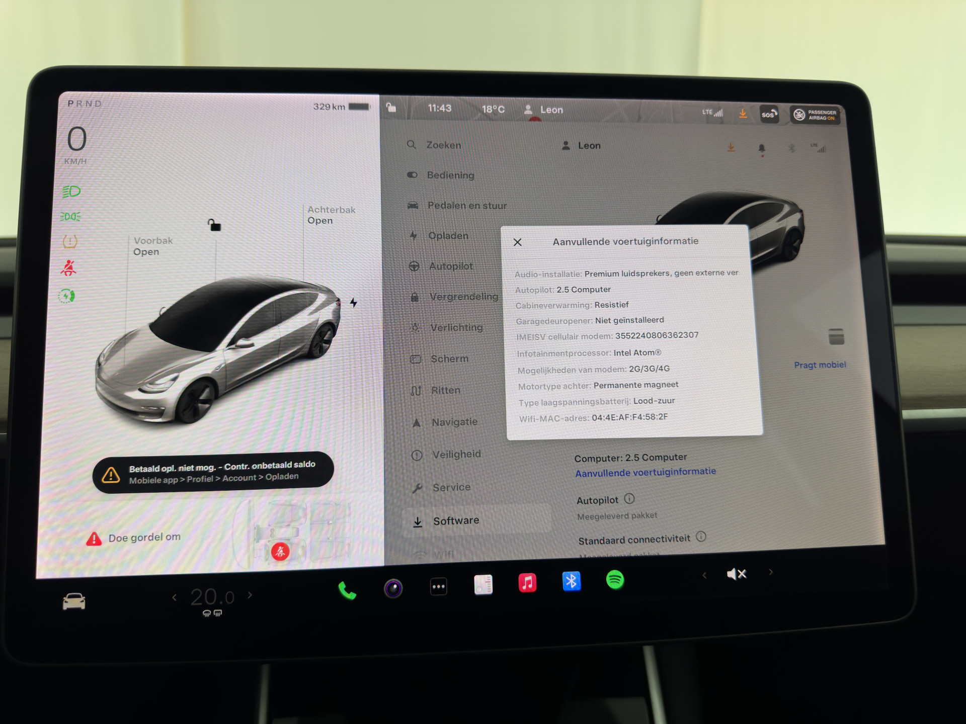 Tesla Model 3 Standard RWD Plus 60 kWh [ 3-Fase ] {SOH-88%} (INCL-BTW) Aut. *PANO | AUTO-PILOT | LEATHER | KEYLESS | FULL-LED | MEMORY-PACK | SURROUND-VIEW | DAB | CARPLAY | DIGI-COCKPIT | LANE-ASSIST | COMFORT-SEATS | 18"ALU*