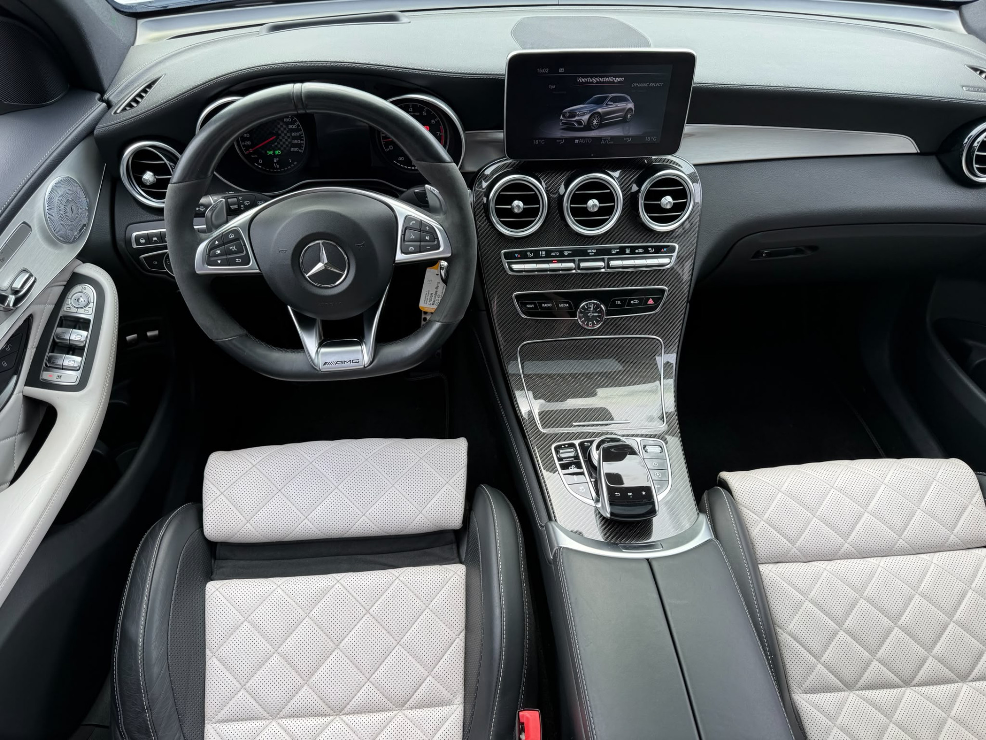 Mercedes-Benz GLC-klasse AMG 43 4MATIC | 3/6/12MND GARANTIE | KUIPSTOELEN | BURMESTER | MEMORY | PANO | ACC | STANDKACHEL | 360 CAMERA | BOMVOL | TREKHAAK |