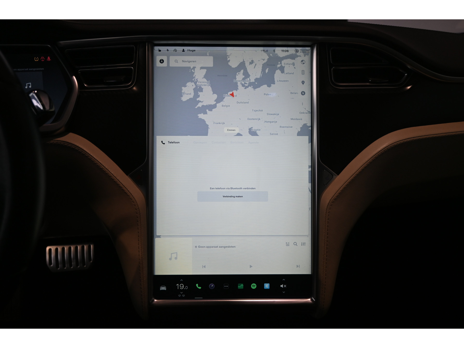 Tesla Model S 85 Performance Tech Pack ECC Navigatie Licht metaal MARGE 339KM Actieradius! Inruil mogelijk