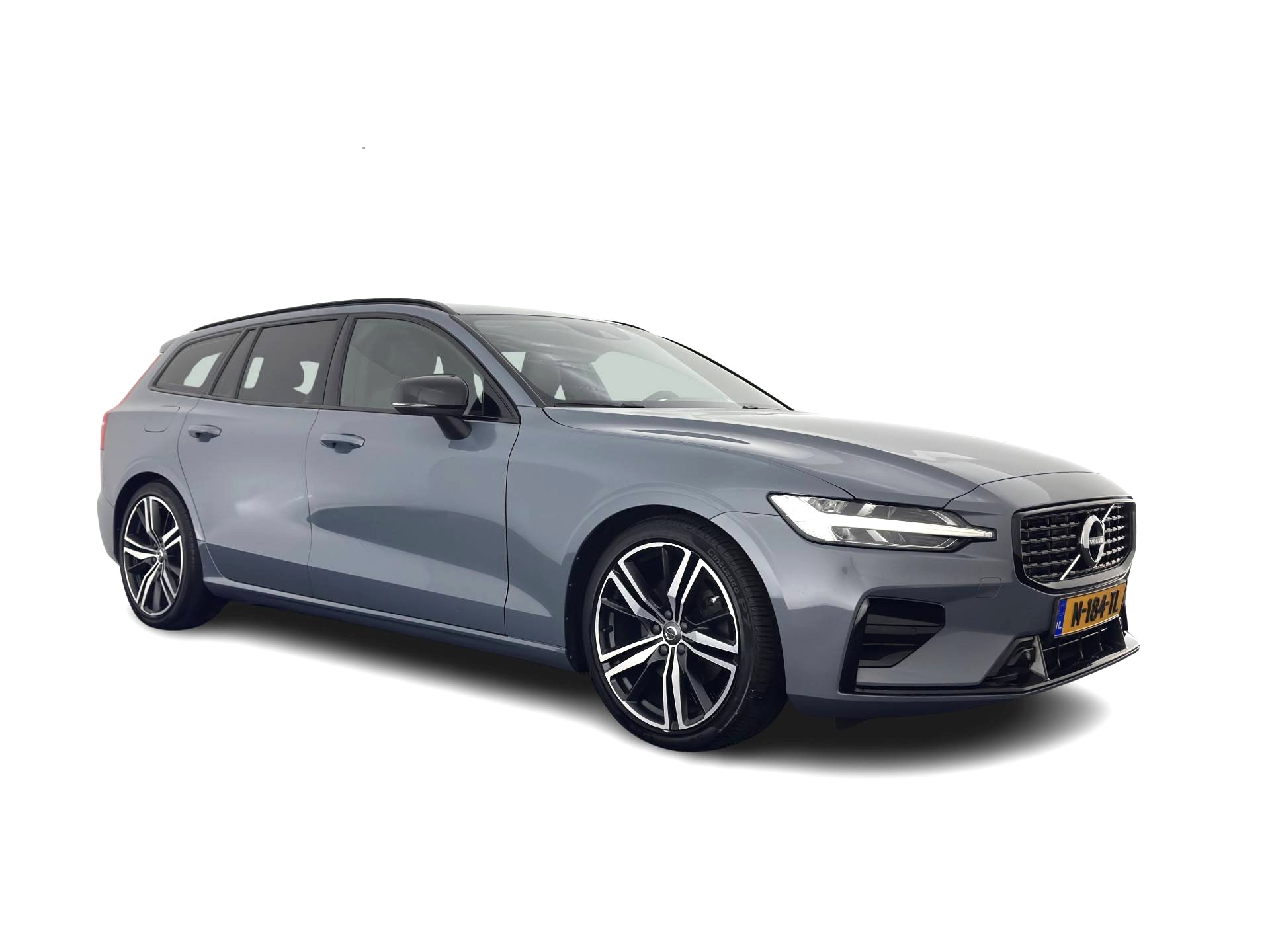 Volvo V60 2.0 B3 R-Design (INCL-BTW) *LEATHER-FABRIC | DIGI-COCKPIT | FULL-LED | MEMORY-PACK | HEATED-SPORTSEATS | LANE-ASSIST | NAVI-FULLMAP | CAMERA | DAB+ | PRIVACY-GLASS | ECC | PDC | TOWBAR | 19''ALU*