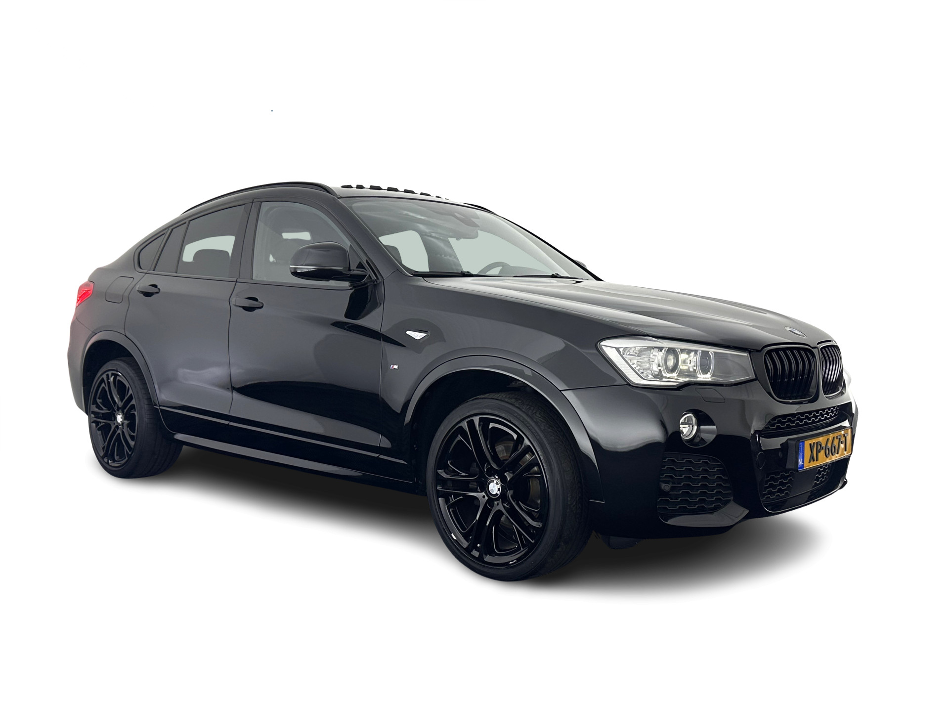 BMW X4 xDrive20d M-Sportpack High Executive Black-Edition Aut. *PANO | LEATHER | BI-XENON | ADAPTIVE-CRUISE | KEYLESS | HEATED-SPORTSEATS | NAVI-FULLMAP | CAMERA | ECC | HEAD-UP | PDC | SHIFTPADDLES | TOWBAR | PRIVACYGLASS | 20''ALU *