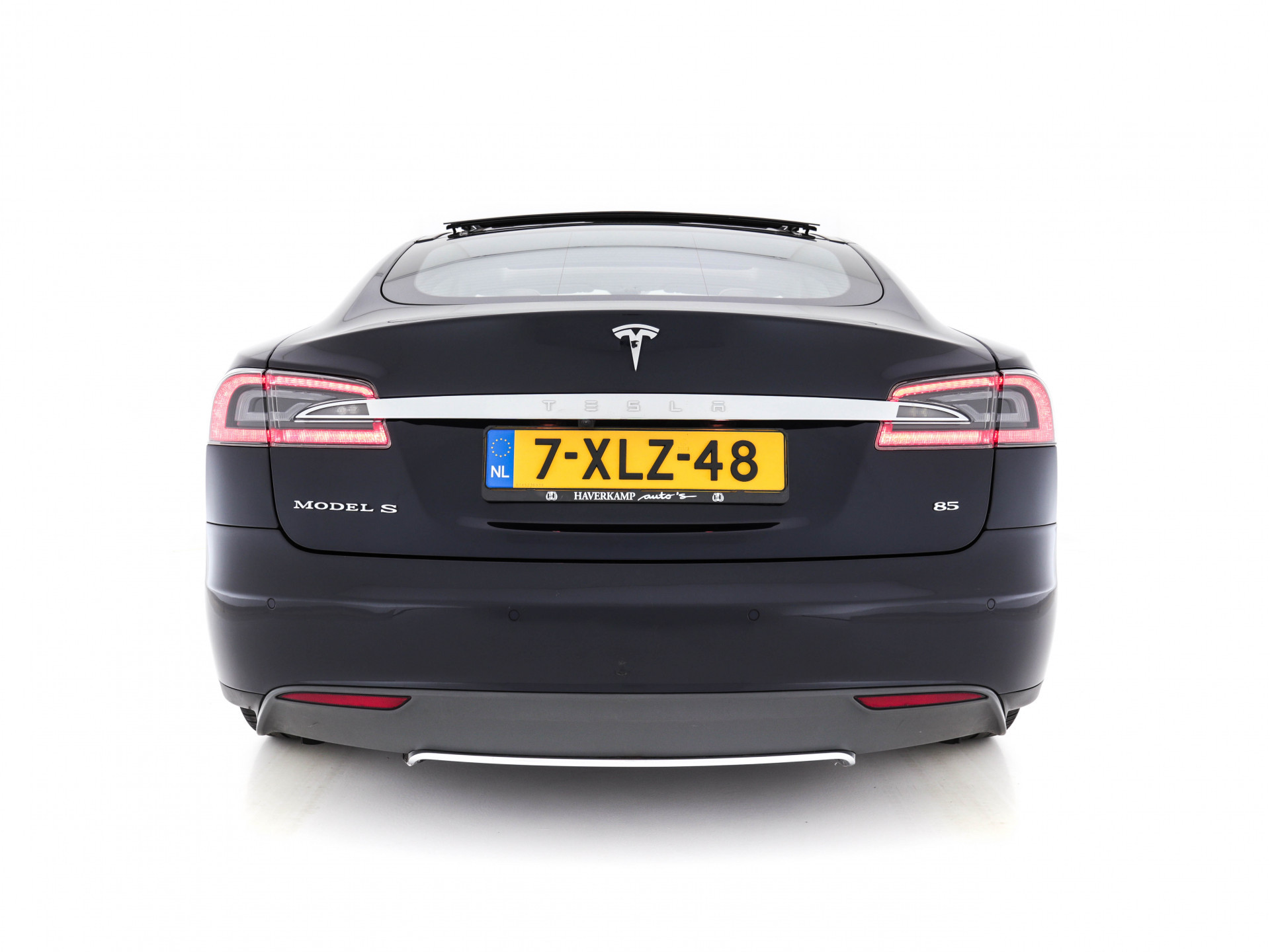 Tesla Model S 85 Base [ 3-Fase ] (INCL-BTW) *PANO | KEYLESS | LEATHER | NAVI-FULLMAP | FULL-LED | CAMERA | DAB | CRUISE | HEATED-COMFORTSEATS | ECC | PDC | WOODEN-INLAY | DIGI-COCKPIT | MEMORY-PACK |  19"ALU*