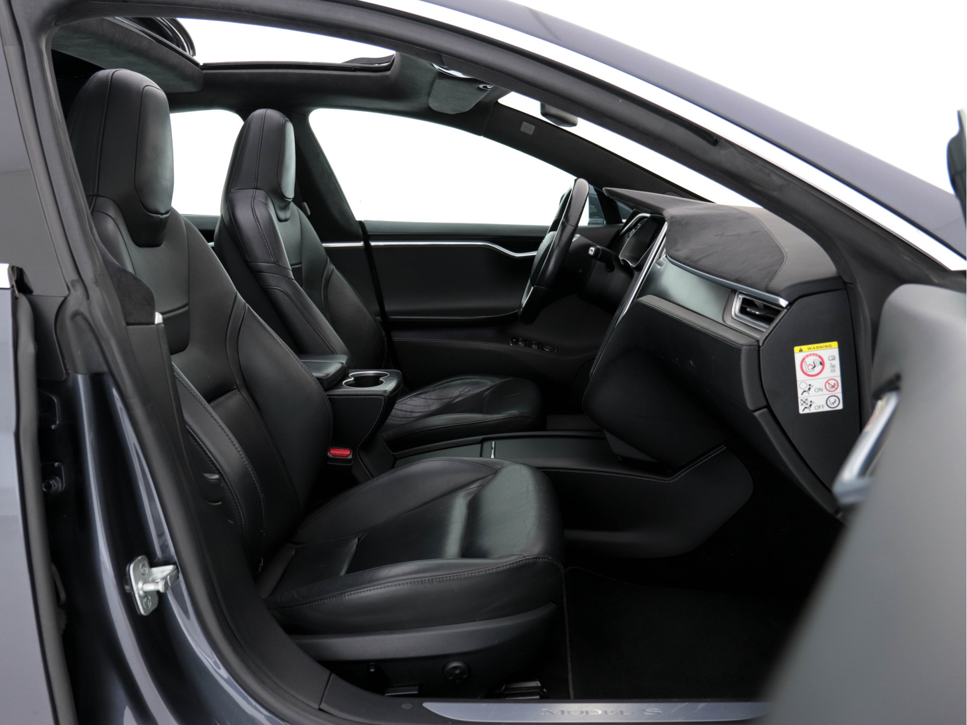 Tesla Model S P85D Performance-Pack AWD [ 3-Fase ] (INCL-BTW) *PANO | NAPPA-FULL-LEATHER | AUTO-PILOT | AIR-SUSPENSION | KEYLESS | CAMERA | FULL-LED | ADAPTIVE-CRUISE |  DIGI-COCKPIT | SPORT-SEATS | 19"ALU*