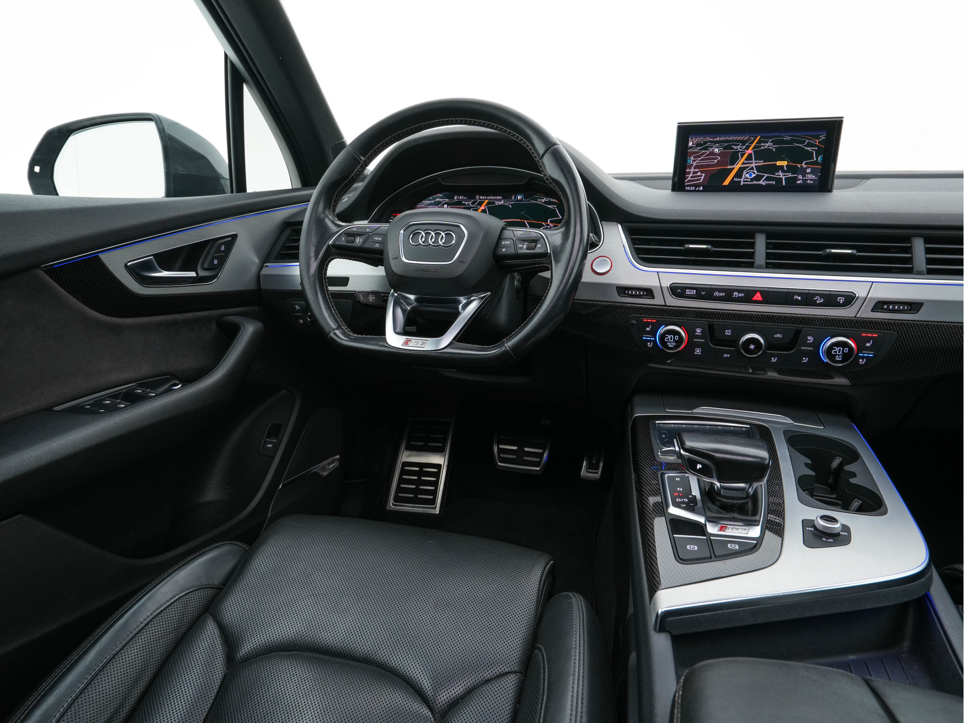 Audi SQ7 4.0 TDI Quattro Pro Line + Aut. *PANO | LUXURY-LEATHER | FULL-LED | DIGI-COCKPIT | BOSE-SOUND | KEYLESS | CAMERA | NAVI-FULLMAP | HEATED/VENTILATED-COMFORTSEATS | SHIFT-PADDLES | CARBON-INLAY | ECC | ADAPTIVE-CRUISE |