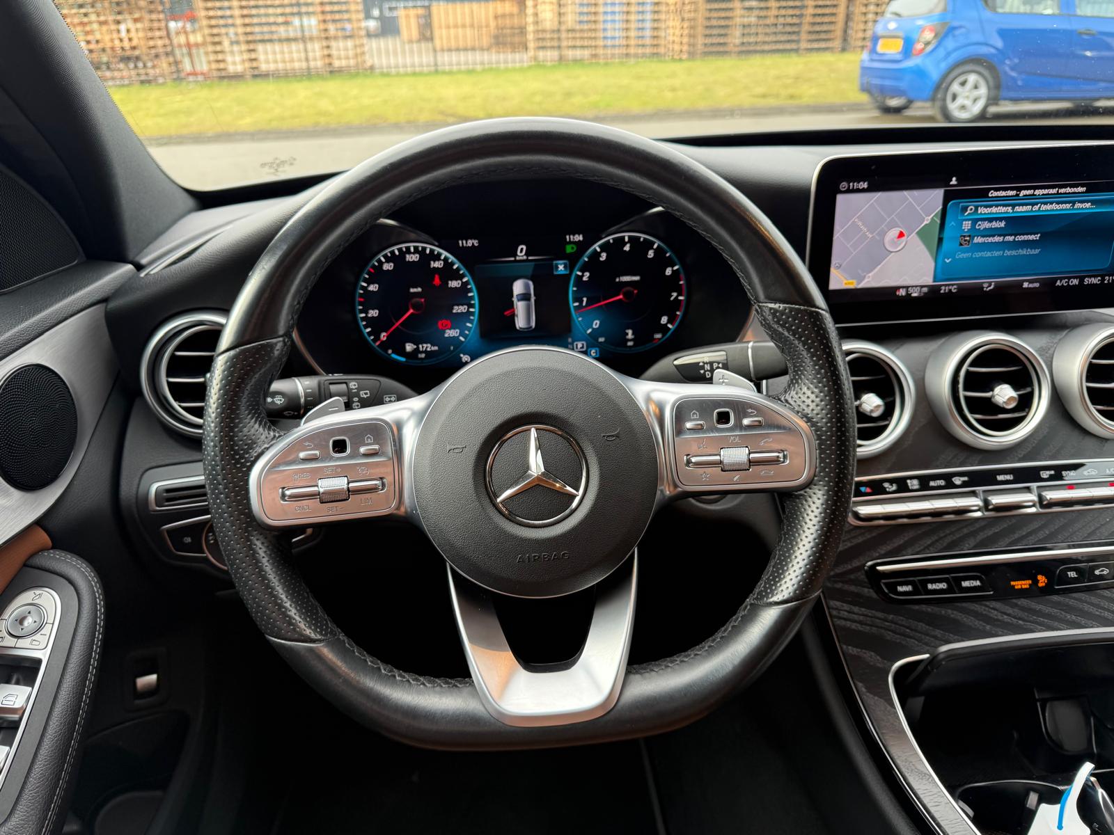 Mercedes-Benz C-klasse Estate 180 Business Solution AMG | 1E EIGENAAR | 3/6/12MND GARANTIE | DAB | LED | AUTOMAAT | LEDER | CRUISE | SFEERVERLICHTING |