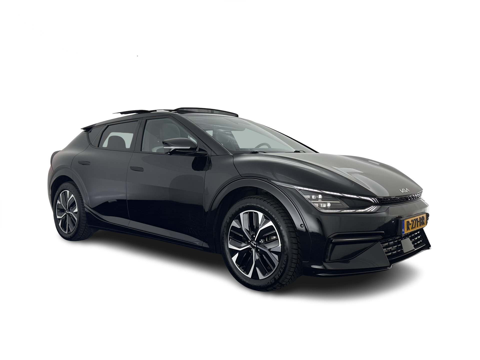 Kia EV6 GT-Line 77.4 kWh [ 3-Fase-11kW ] (SOH-100%) (INCL-BTW) Aut. *HEATPUMP | PANO | HEAD-UP | LEATHER-ALCANTARA | ADAPTIVE-CRUISE | DIGI-COCKPIT | MERIDIAN-AUDIO | MEMORYPACK | FULL-LED | KEYLESS | TOPVIEW | DAB | BLINDSPOT | NAVI-FULLMAP |