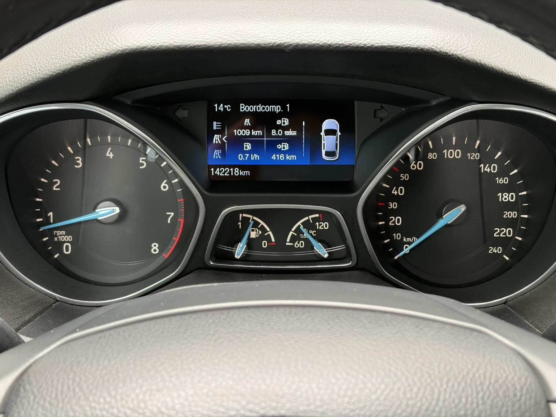 Ford Focus Wagon 1.5 Titanium Edition 1e Eigenaar,150pk,Navi,Camera,6 Bak,Stoelverw,Stuurverw,Leder,Lm velgen,Pdc V+A,Elekt.stoelen,Recent beurt gehad,Apk tot 03-2027