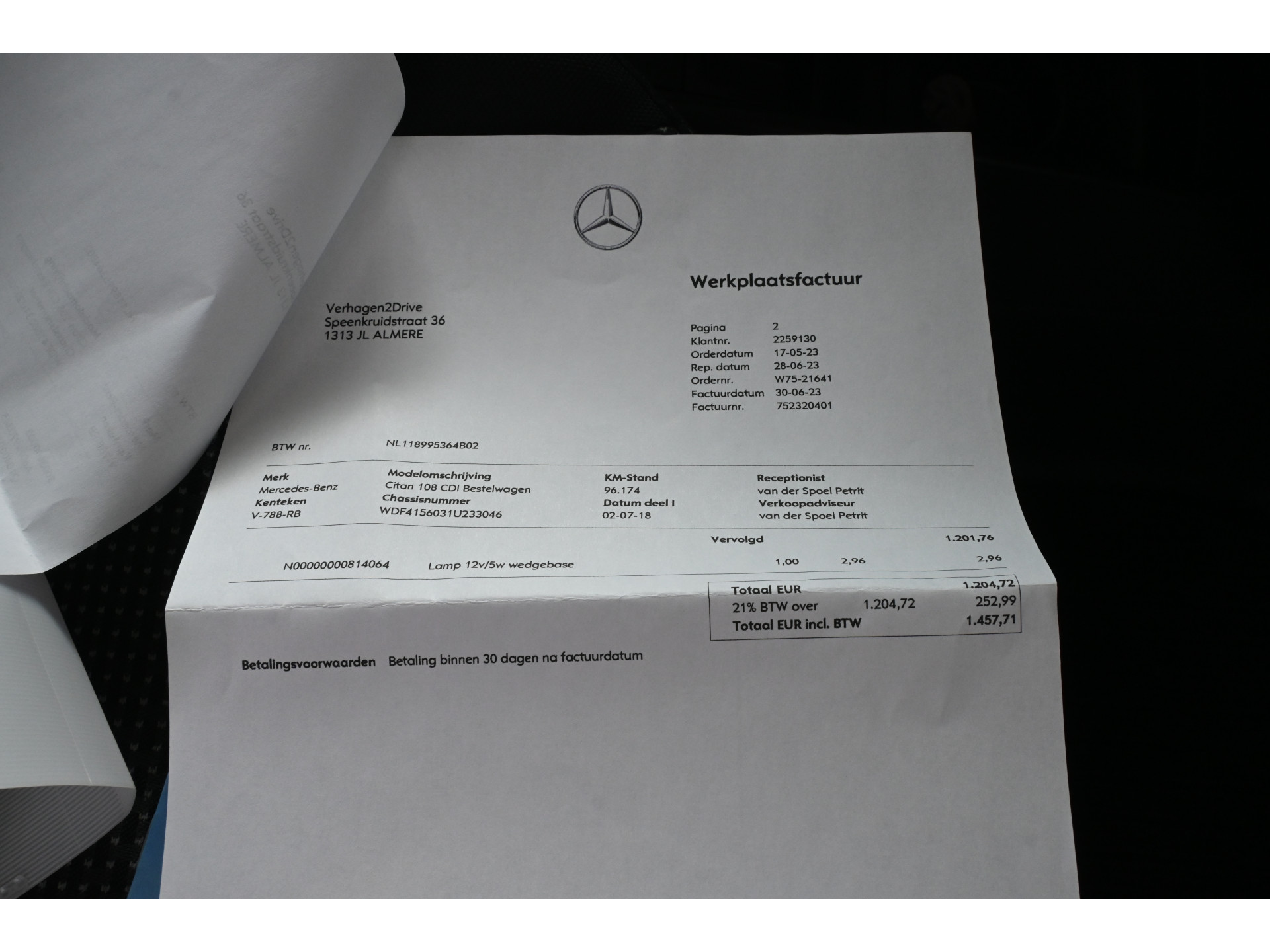 Mercedes-Benz Citan 108 CDI BlueEFFICIENCY Business Professional Airco Trekhaak Rijklaarprijs! Inruil Mogelijk!