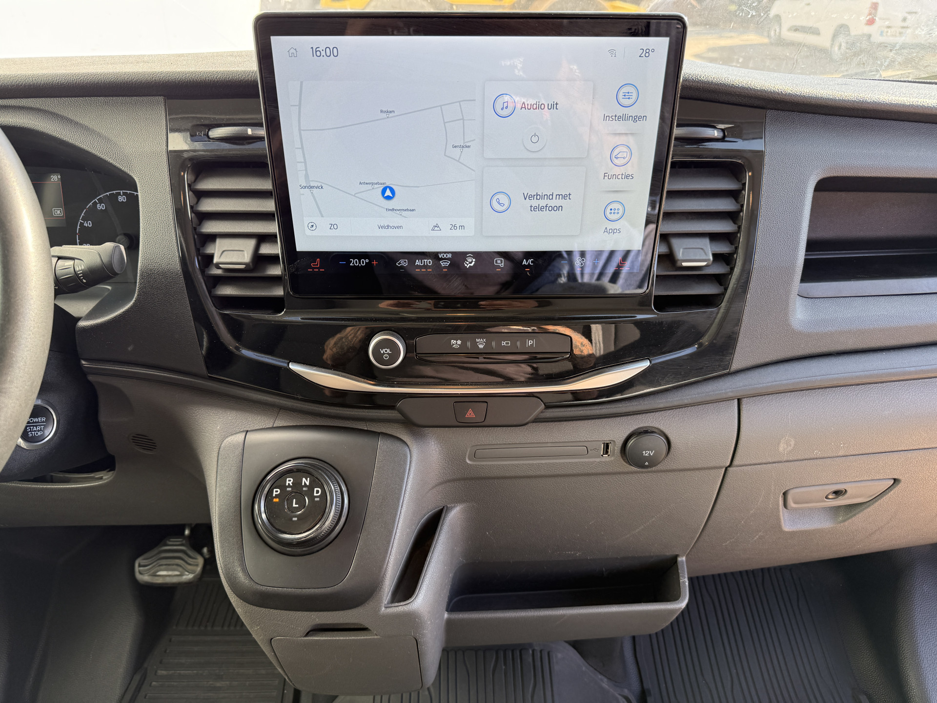 Ford e-Transit 68kWh 184PK L4H3 317km WLTP 93.7% (SOH) BEV Snelladen Carplay Climate control 360° Camera Parkeersensoren v+a Stoelverwarming
