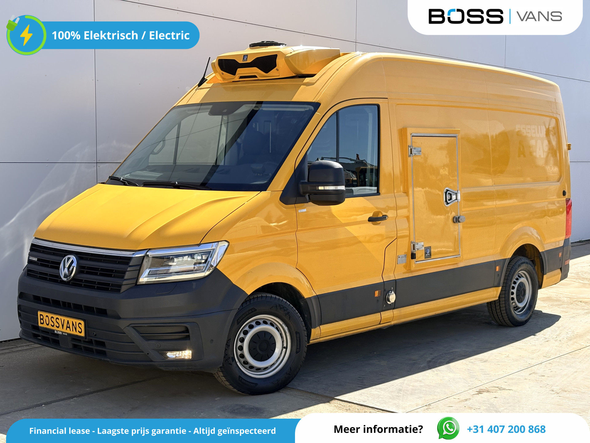 Volkswagen Crafter e-Crafter 36kWh 136PK Elektrisch Koelwagen Zanotti Nachtkoeling LED Climate Control Cruise Control Carplay Camera Parkeersensoren 360° Frigo Koeler Kühlwagen Night Cooling