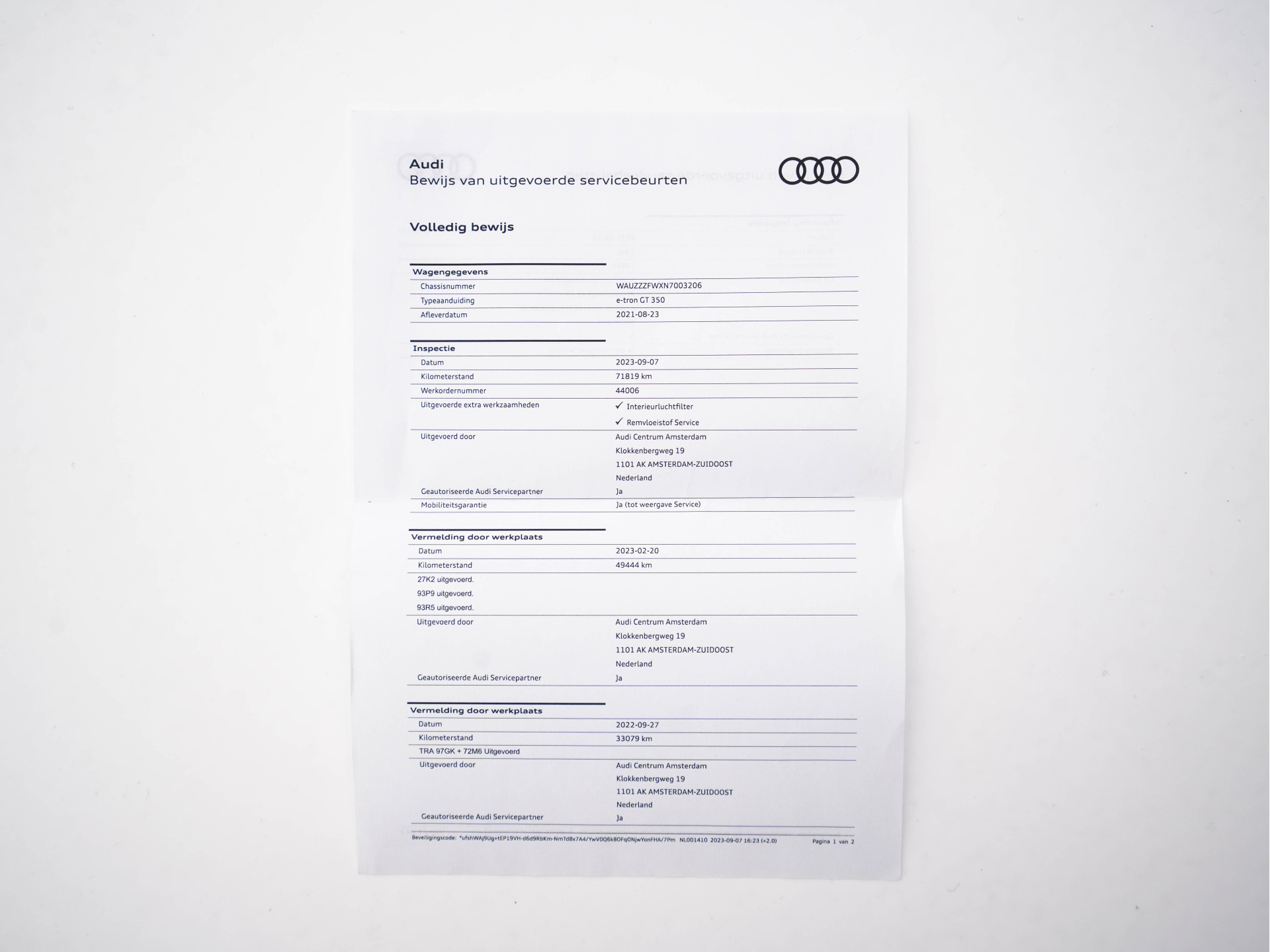 Audi e-tron GT 93 kWh Quattro [ 3-Fase ] {SOH-93%} (INCL-BTW) *PANO | FULL-LED | LEATHER | AUDI-SOUNDSYSTEM | DIGI-COCKPIT | NAVI-FULLMAP | HEATED-SPORTSEATS | TOP-VIEW | DAB | KEYLESS | LANE-ASSIST | SHIFT-PADDLES | PRIVACY-GLASS | 20