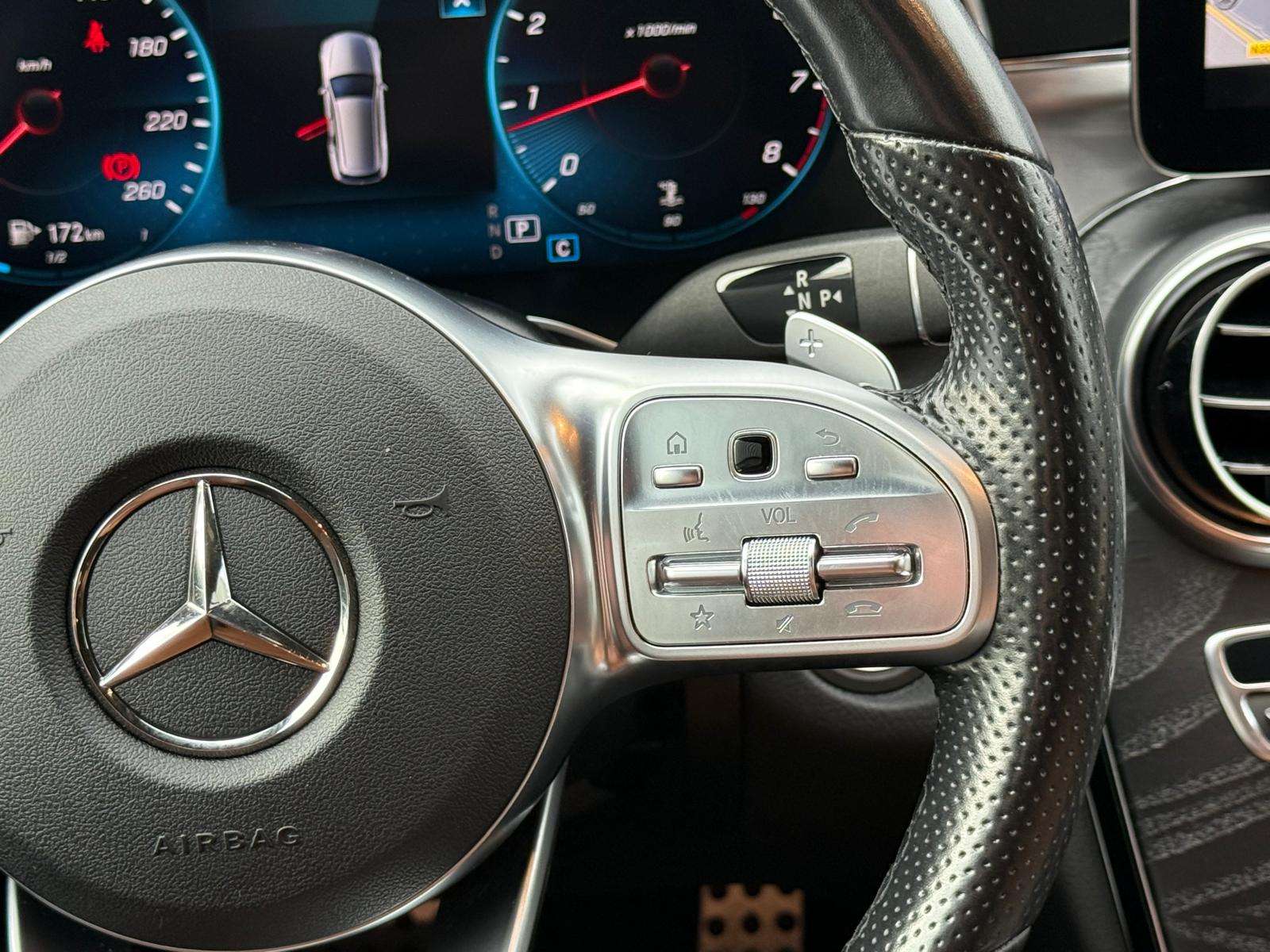 Mercedes-Benz C-klasse Estate 180 Business Solution AMG | 1E EIGENAAR | 3/6/12MND GARANTIE | DAB | LED | AUTOMAAT | LEDER | CRUISE | SFEERVERLICHTING |