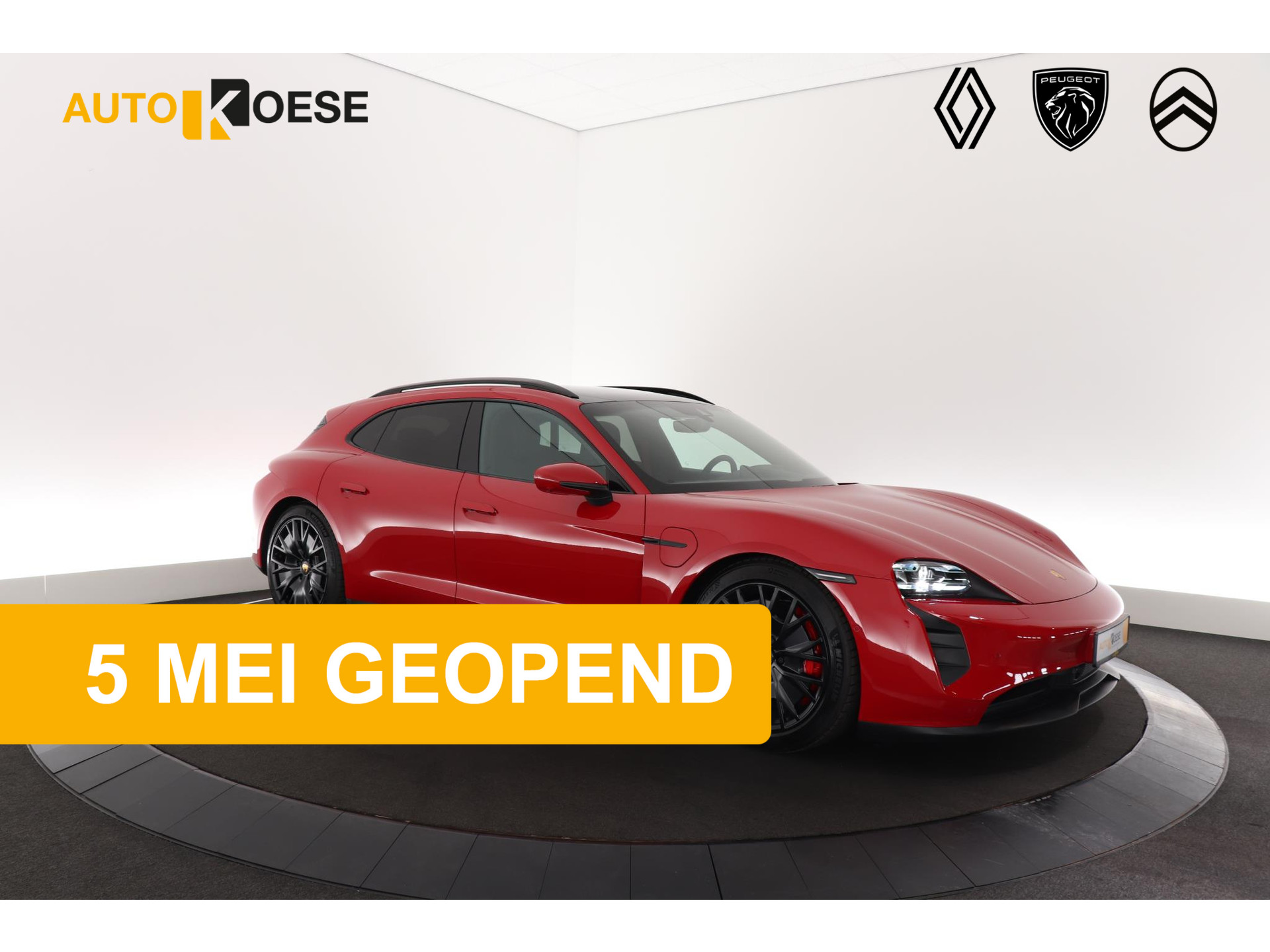 Porsche Taycan Sport Turismo GTS | 93 kWh Accu Plus | Surround View | InnoDrive | Sport Chrono Pakket | Panoramadak