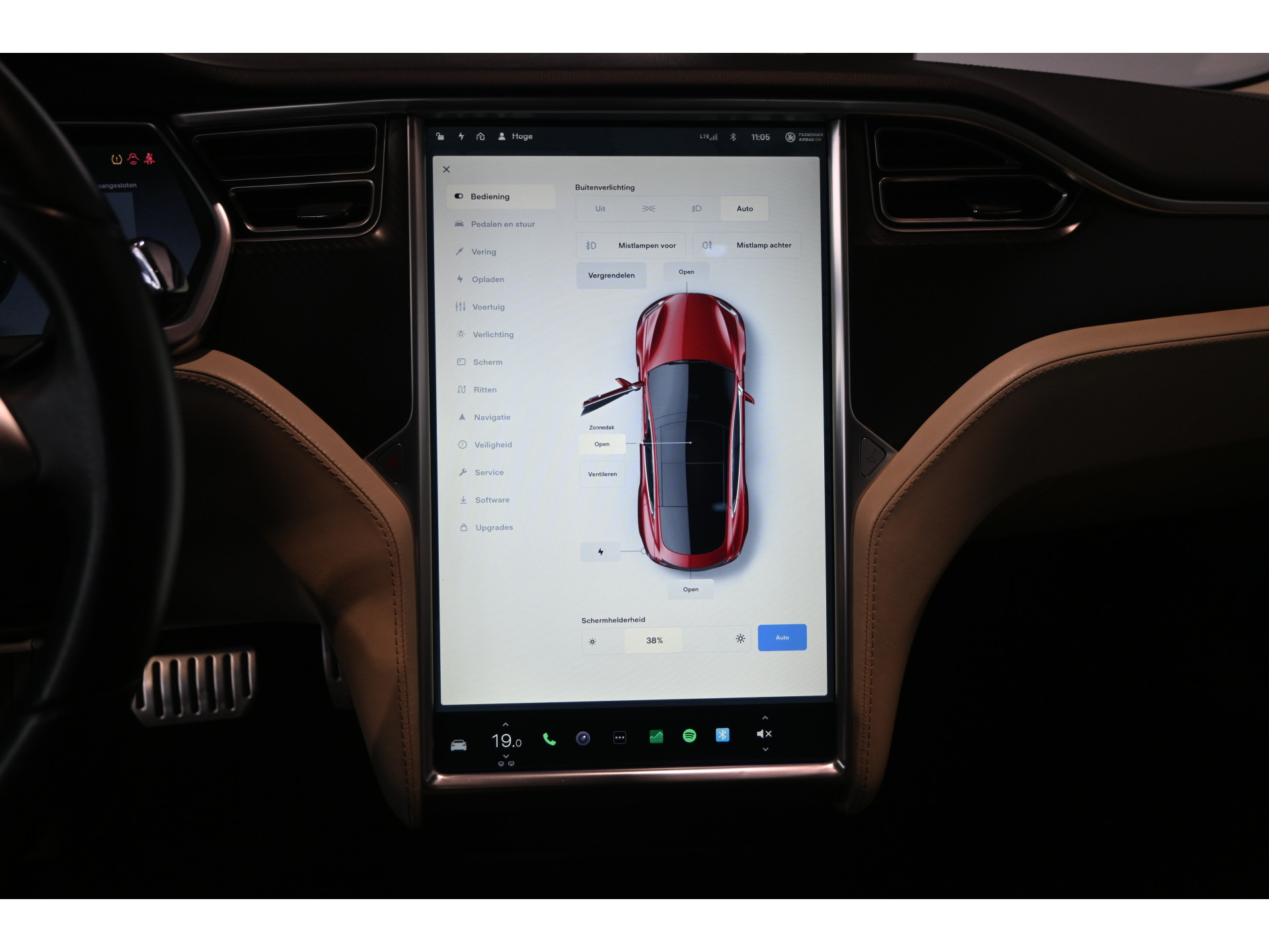 Tesla Model S 85 Performance Tech Pack ECC Navigatie Licht metaal MARGE 339KM Actieradius! Inruil mogelijk