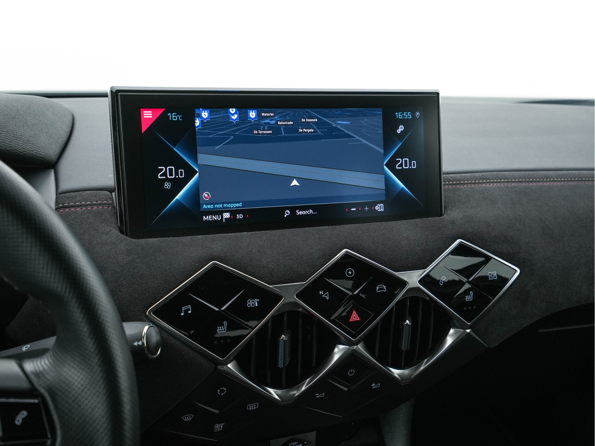 DS 3 Crossback E-Tense Performance Line+ 50 kWh [ 3-Fase ] {SOH-90%} (INCL-BTW) *LEATHER-FABRIC | MATRIX-LED | ADAPTIVE-CRUISE | DIGI-COCKPIT | HEATED-SPORTSEATS | CAMERA | KEYLESS | NAVI-FULLMAP | DAB+ | ECC | PDC | PRIVACY-GLASS | 18''ALU*