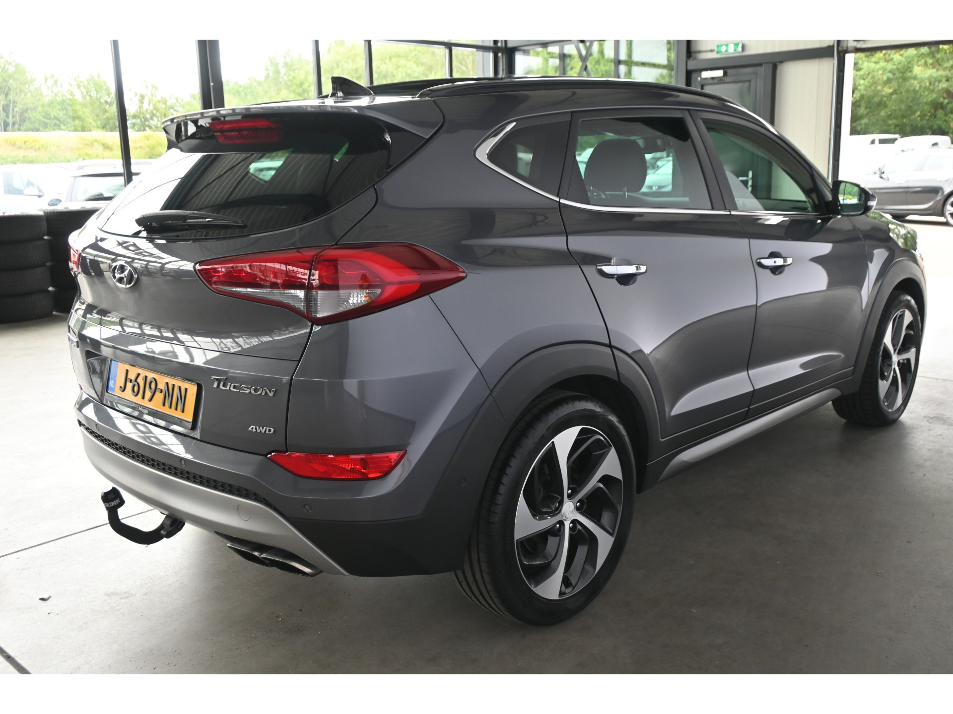 Hyundai Tucson 1.6 T-GDi Comfort 4WD Automaat Cruise Clima Trekhaak Panoramadak Stoelverwarming Goed Onderhouden! Inruil Mogelijk!
