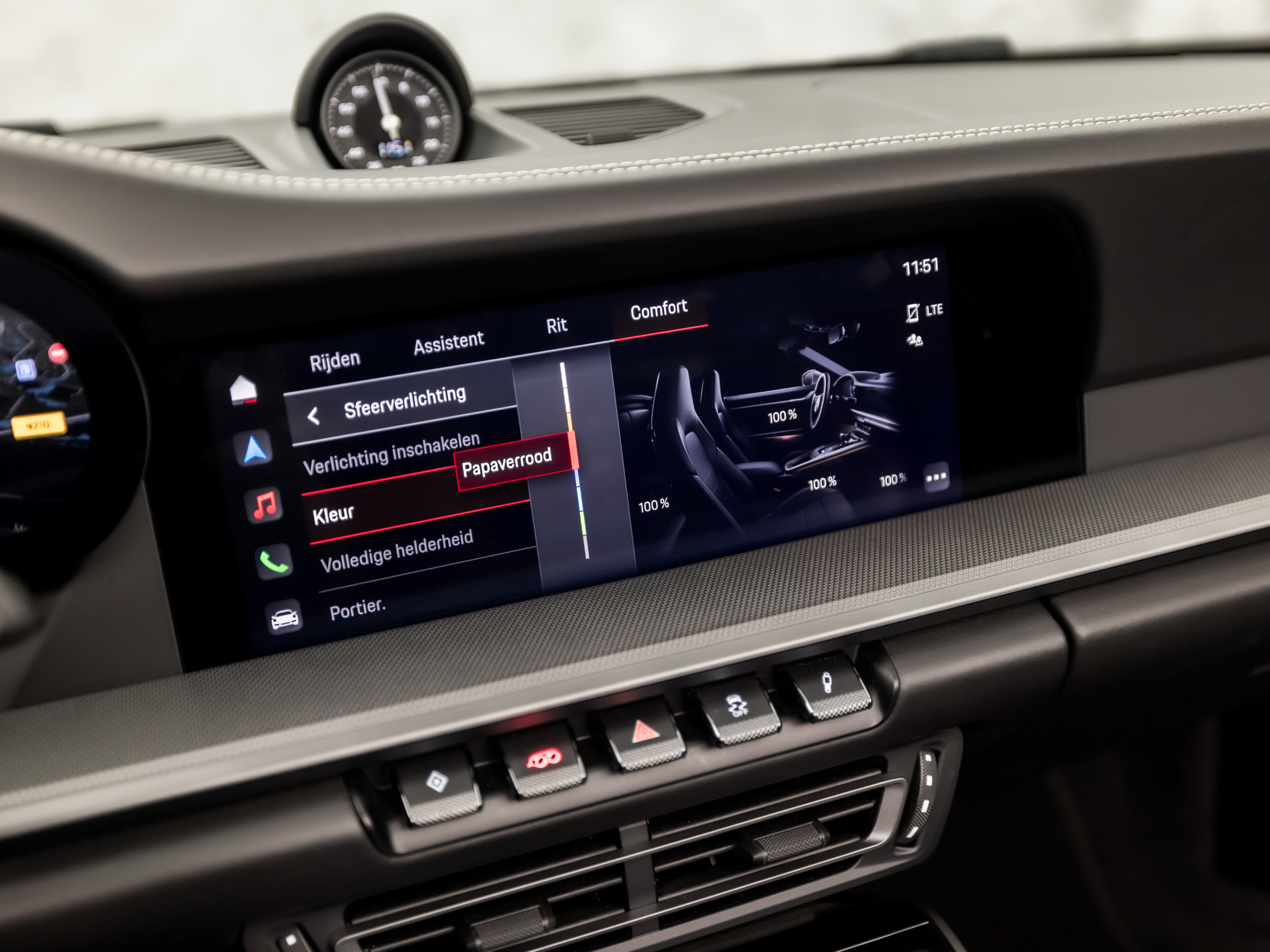 Porsche 911 Cabrio 3.0 Carrera 385Pk (SPORT CHRONO PAKKET, SPORTUITLAAT, BOSE AUDIO, LED MATRIX, APPLE CARPLAY, CAMERA, SFEERVERLICHTING, STOELVERWARMING, NIEUWSTAAT)
