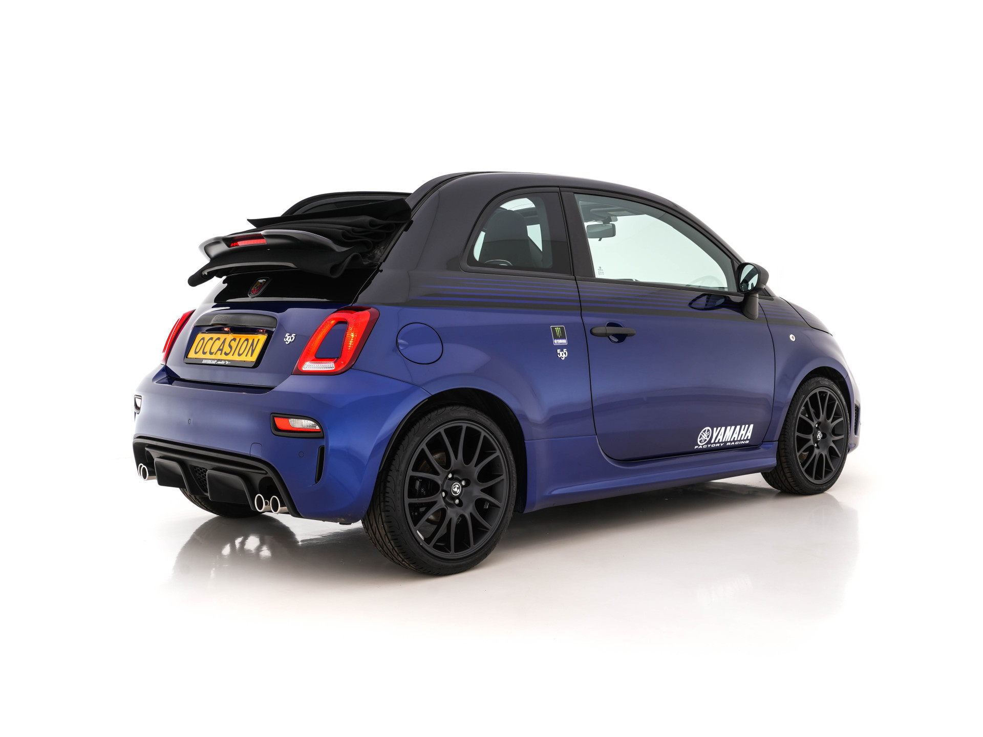 Abarth 500 C 1.4 T-Jet 595 Yamaha Factory Racing Edition Monster [ 1 of 2000 ] (INCL-BTW ) *! POCKET-ROCKET ! | NAVI-FULLMAP | XENON | CARPLAY | SPORT-EXHAUST | DAB | SPORT-SEATS | 17"ALU*
