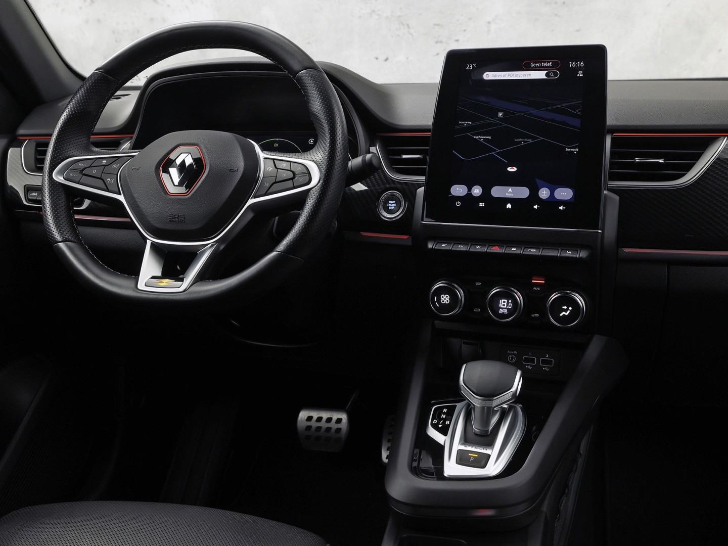 Renault Arkana 1.6 E-Tech Hybrid 145 R.S. Line 145Pk Automaat (VIRTUAL COCKPIT, APPLE CARPLAY, GROOT NAVI, STUUR/STOELVERWARMING, LEDER/ALCANTARA, CAMERA, ELEKTRISCHE SPORTSTOELEN, GETINT GLAS, ADAPTIVE CRUISE, KEYLESS, NIEUWSTAAT)