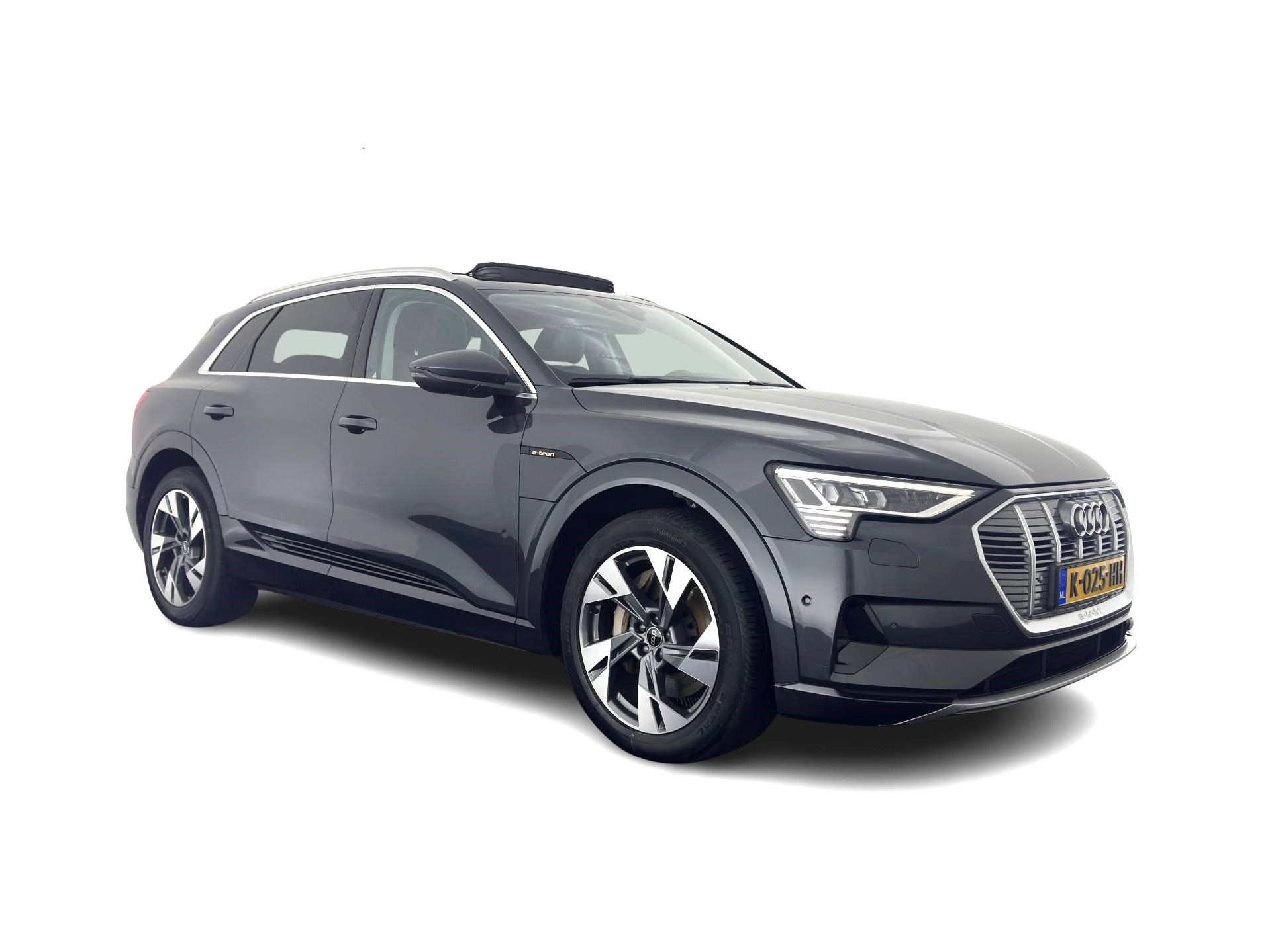 Audi e-tron 55 quattro Business edition Plus 95 kWh [ 3-Fase ] {SOH-88%} (INCL-BTW) *PANO | LUXURY-LEATHER | ADAPTIVE-CRUISE | FULL-LED | DIGI-COCKPIT | KEYLESS | MEMORY-PACK | CAMERA | NAVI-FULLMAP | SHIFT-PADDLES | DAB+ | COMFORT-SEATS | 20''ALU*