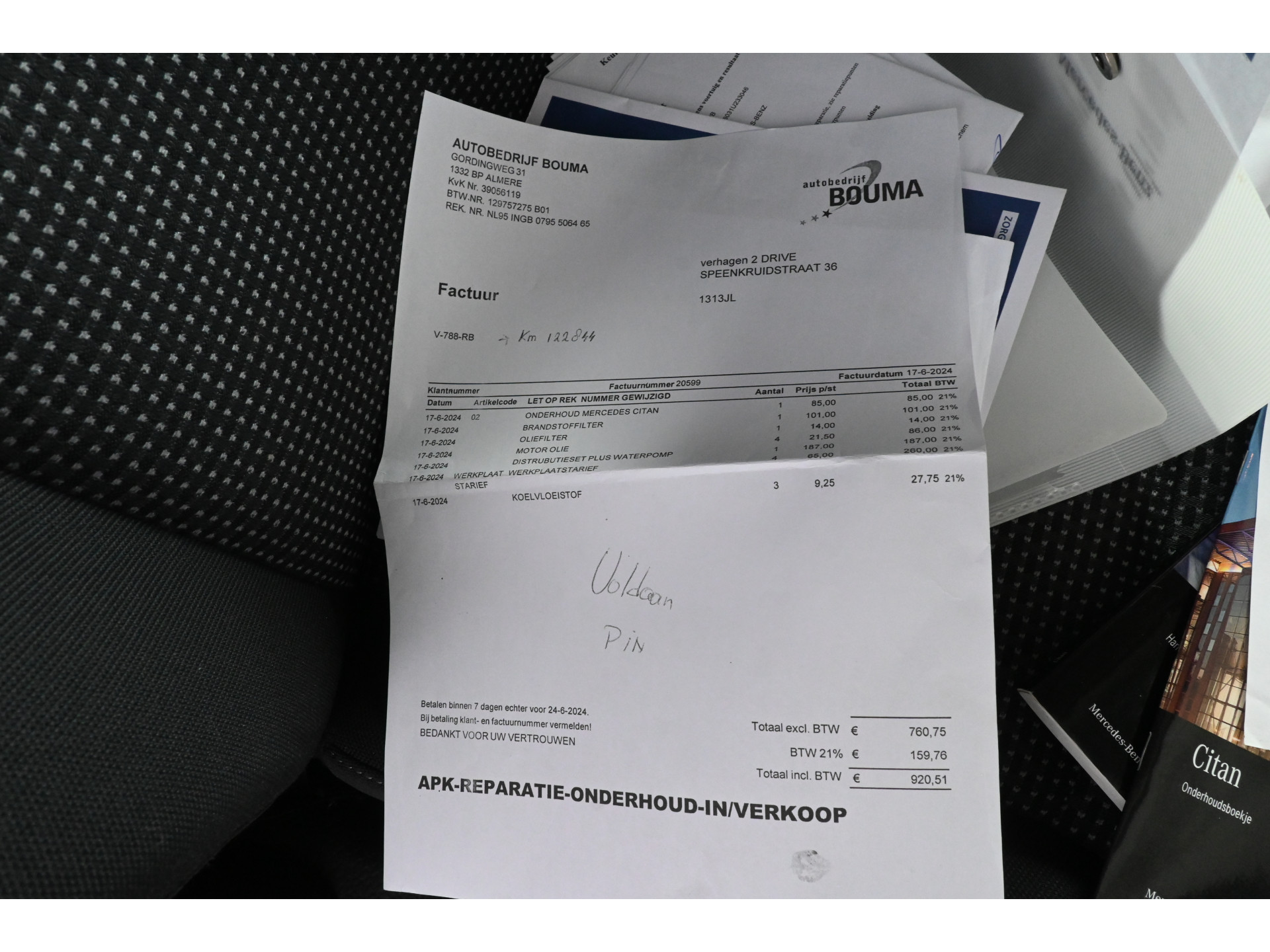 Mercedes-Benz Citan 108 CDI BlueEFFICIENCY Business Professional Airco Trekhaak Rijklaarprijs! Inruil Mogelijk!