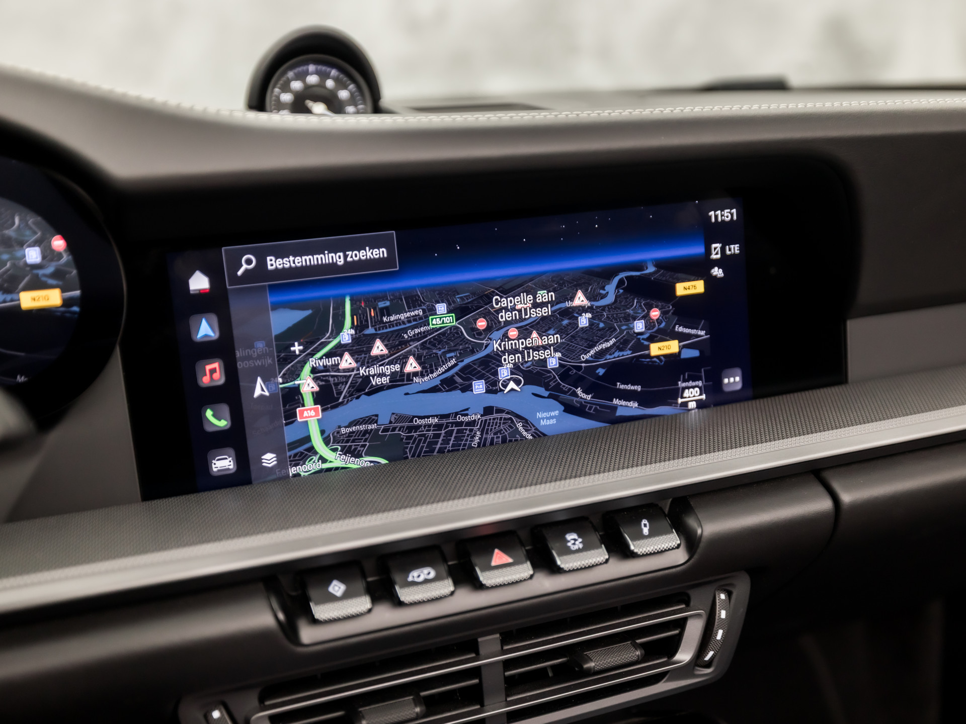 Porsche 911 Cabrio 3.0 Carrera 385Pk (SPORT CHRONO PAKKET, SPORTUITLAAT, BOSE AUDIO, LED MATRIX, APPLE CARPLAY, CAMERA, SFEERVERLICHTING, STOELVERWARMING, NIEUWSTAAT)