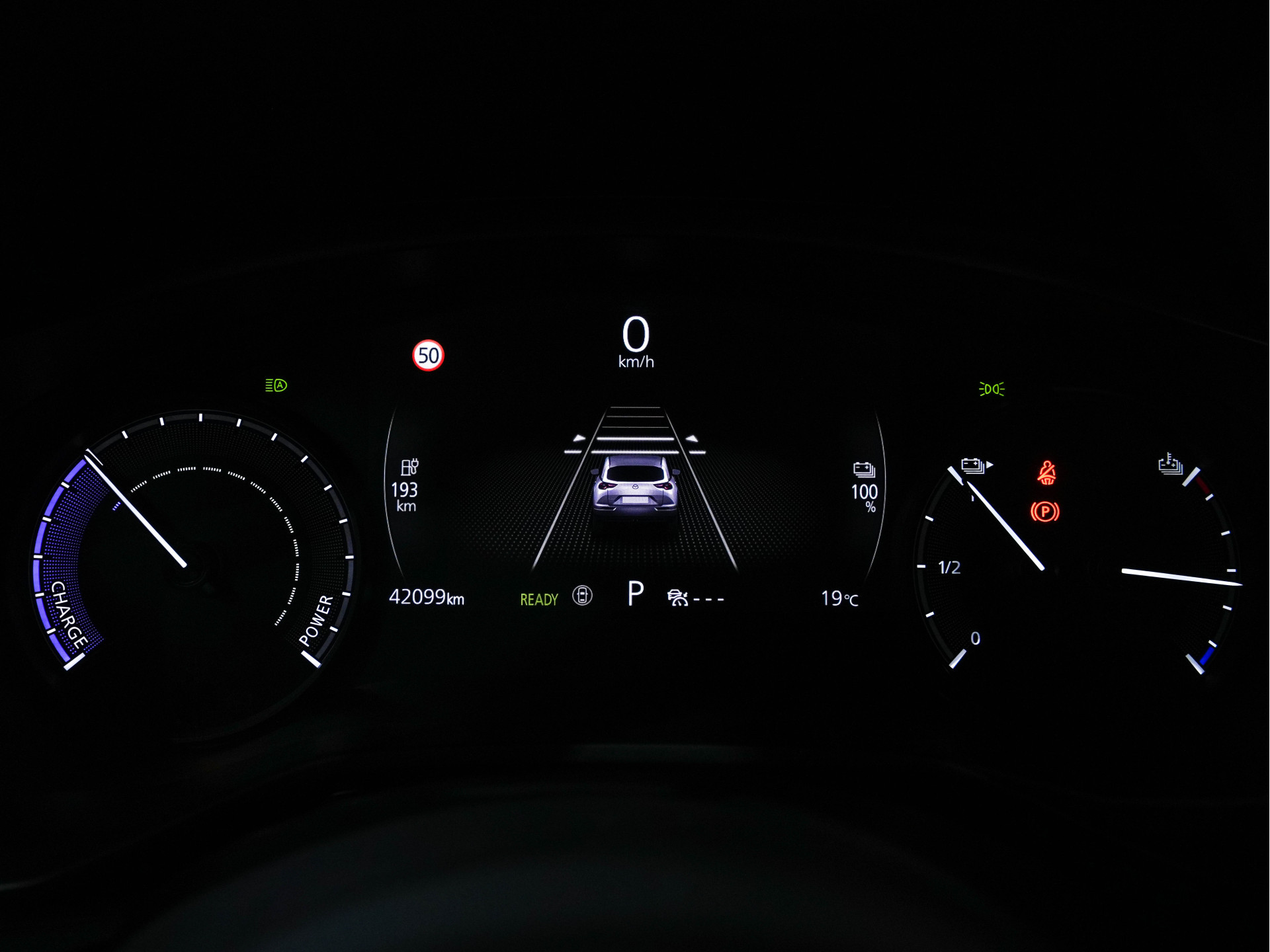 Mazda MX-30 e-SkyActiv 145 Comfort 36 kWh {SOH-94%} (INCL-BTW) *NAVI-FULLMAP | ADAPTIVE-CRUISE | BLIND-SPOT | FULL-LED | KEYLESS | CAMERA | DAB+ | HEAD-UP | DIGI-COCKPIT | COMFORT-SEATS | CCS-FASTLOADER | 18''ALU*