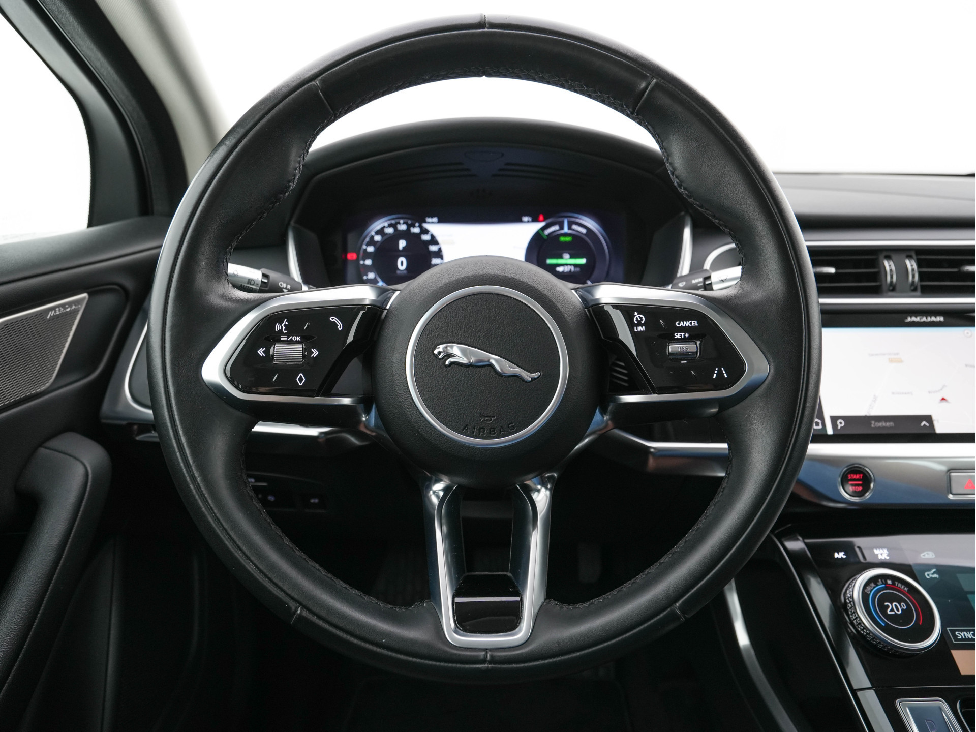 Jaguar I-PACE EV320 S AWD Business Pack 90 kWh [ 3-Fase ] {SOH-88%} (INCL-BTW) *LEATHER | FULL-LED | MERIDIAN-AUDIO | DIGI-COCKPIT | KEYLESS | DAB+ | NAVI-FULLMAP | ECC | HEATED-COMFORTSEATS | PDC | SURROUND-VIEW | CRUISE | LANE-ASSIST | TOWBAR | 20''A