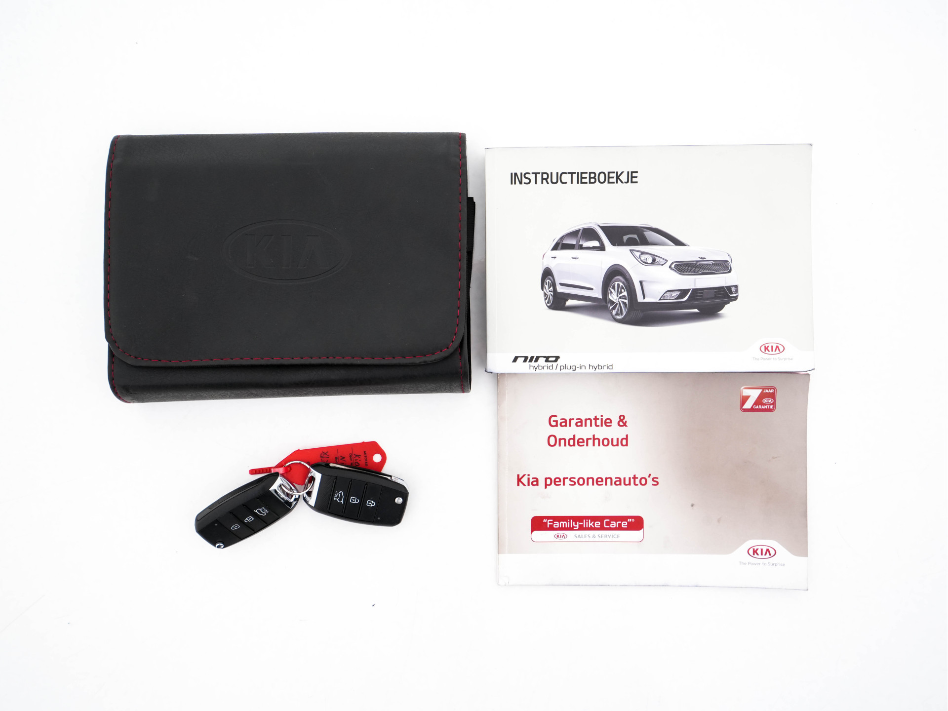 Kia Niro 1.6 GDi Hybrid ExecutiveLine Eco-Hybrid (INCL-BTW) Aut. *LEATHER-FABRIC | NAVI-FULLMAP | KEYLESS | CAMERA | COMFORTSEATS | DIGI-COCKPIT | LANE-ASSIST | ECC | CARPLAY | PDC | TOWBAR | 16''ALU*