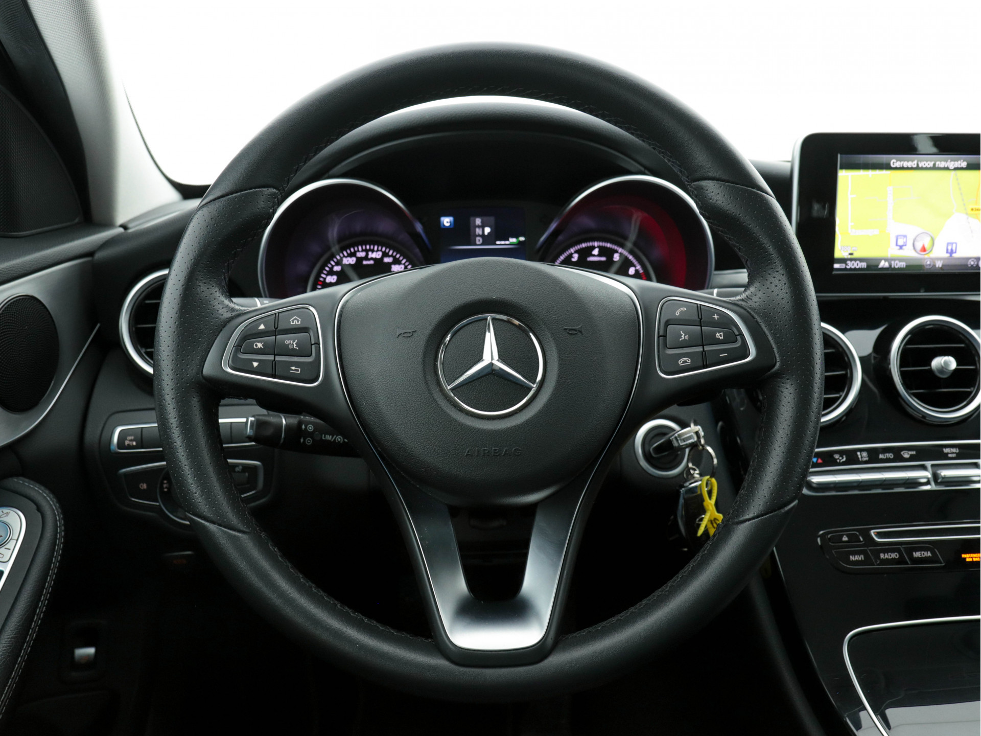 Mercedes-Benz C-klasse Estate 350 e Avantgarde (HYBRID ACCU DEFECT) (INCL-BTW ) Aut *NAVI-FULLMAP | FULL-LED | LEATHER-FABRIC | CAMERA | AIRMATIC | ECC | PDC | CRUISE | HEATED-SPORTSEATS | SHIFT-PADDLES |  17"ALU*