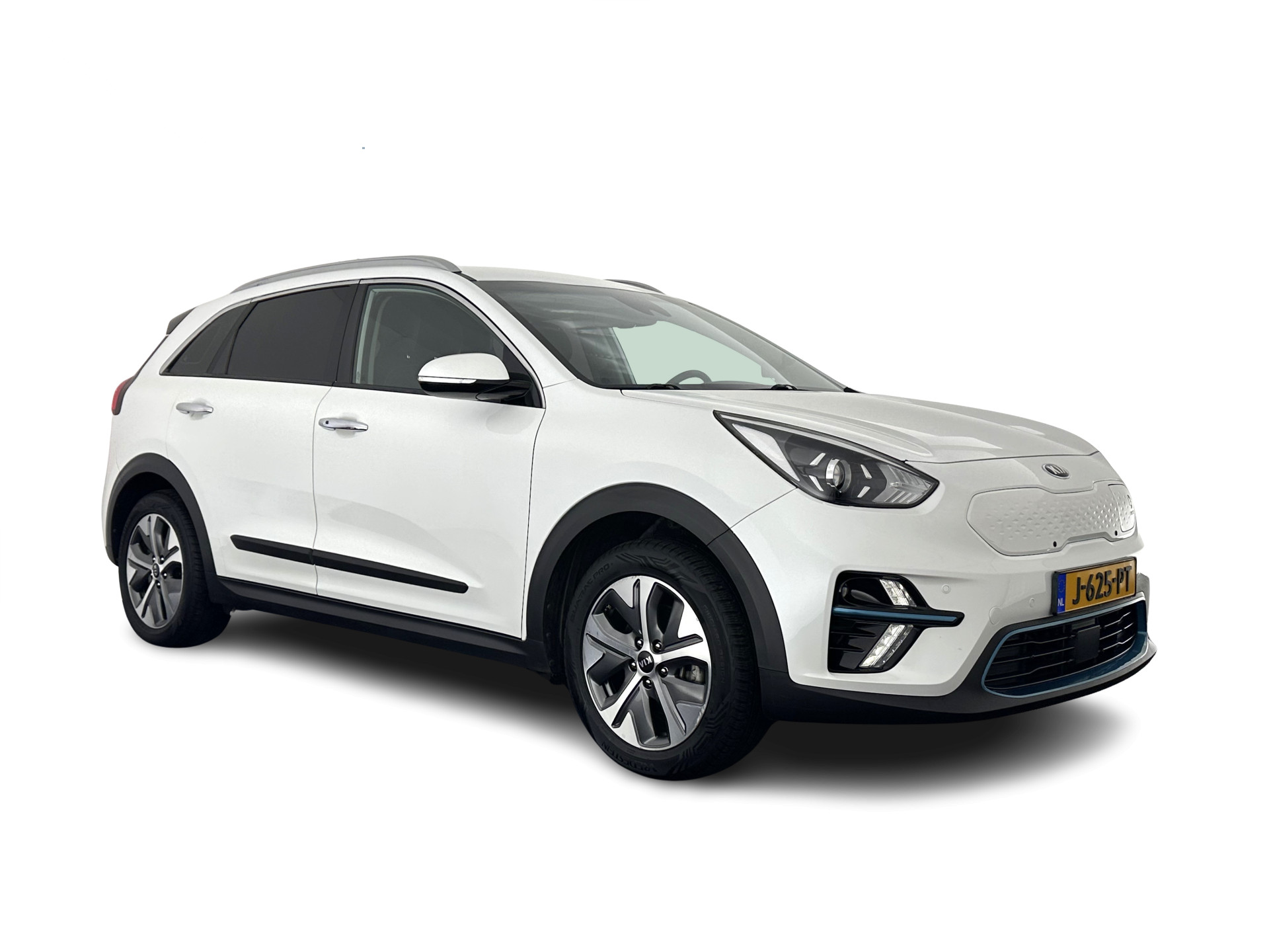 Kia e-Niro DynamicLine 64 kWh [ 3-Fase ] {SOH-100%} (INCL-BTW) Aut.*HEATPUMP | LEATHER-FABRIC | NAVI-FULLMAP | DAB+ | ADAPTIVE-CRUISE | CAMERA | HEATED-COMFORTSEATS | KEYLESS | DIGI-COCKPIT | SHIFTPADDLES | CARPLAY | LANE-ASSIST | 17"ALU*