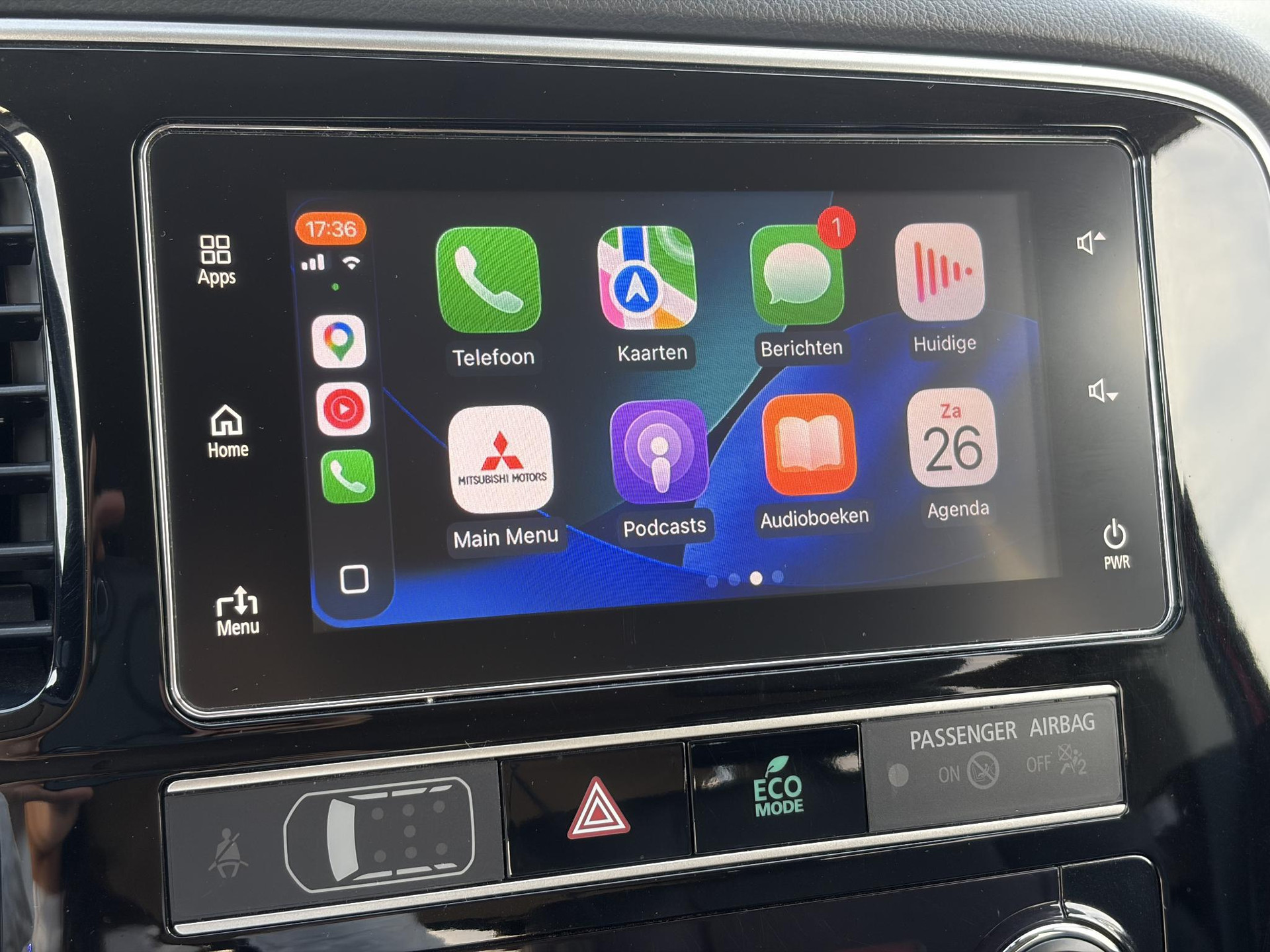 Mitsubishi Outlander 2.4 PHEV Intense ✓1e Eigenaar✓Trakhaak✓SOH 67%✓Carplay✓Camera✓Alcantara-Leder✓Stoelverw-Stoelverkoeling✓Clima✓Cruise✓Pdc V+A✓Keyless✓Net beurt gehad✓18" Lmv✓N.A.P✓Apk tot 10-2027