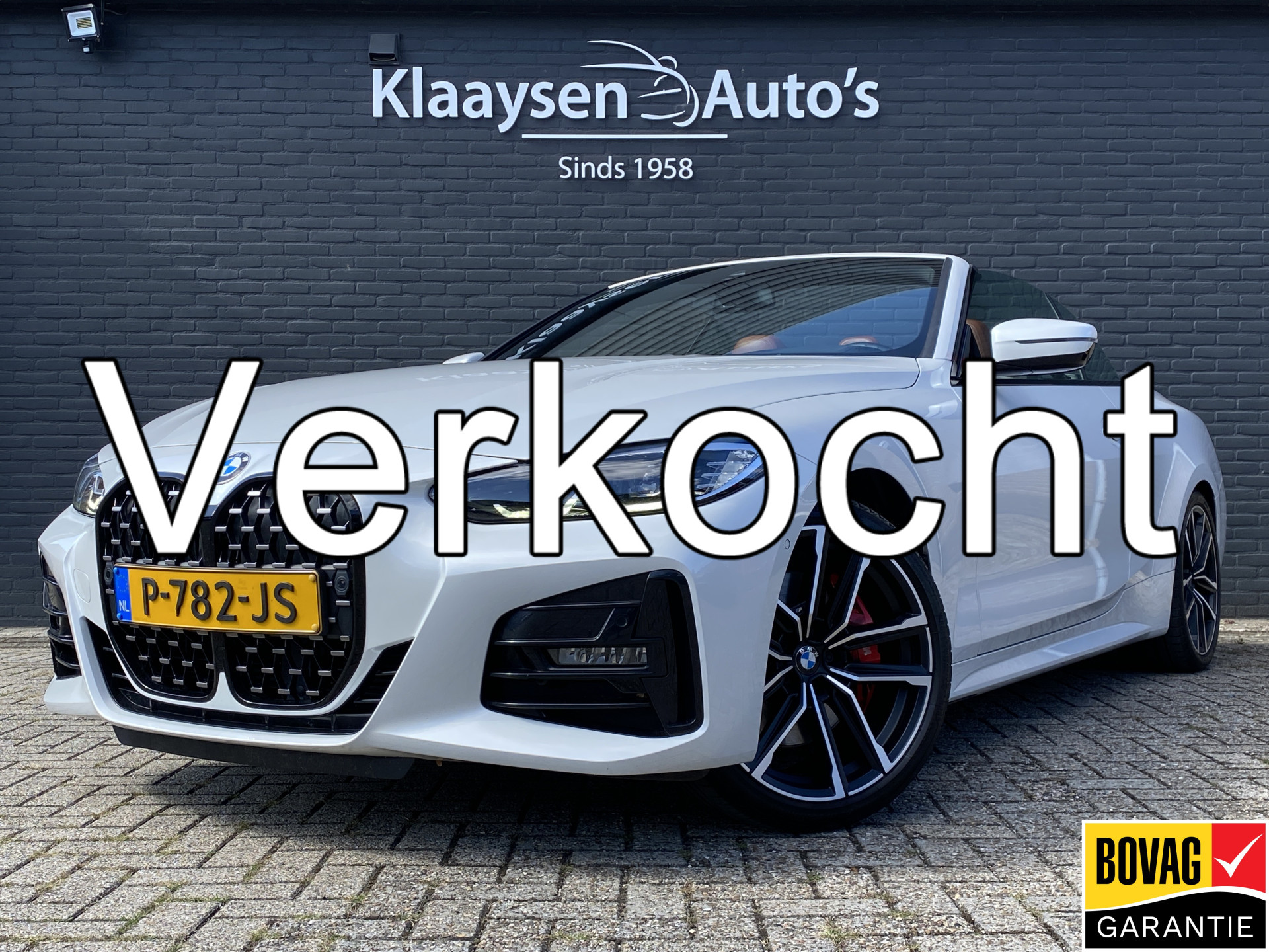 BMW 4-serie Cabrio 420i M-Sport 184 pk High Executive AUT. | dealer onderh. | cognac leder | memory seat | trekhaak | stoel-/stuurverw.