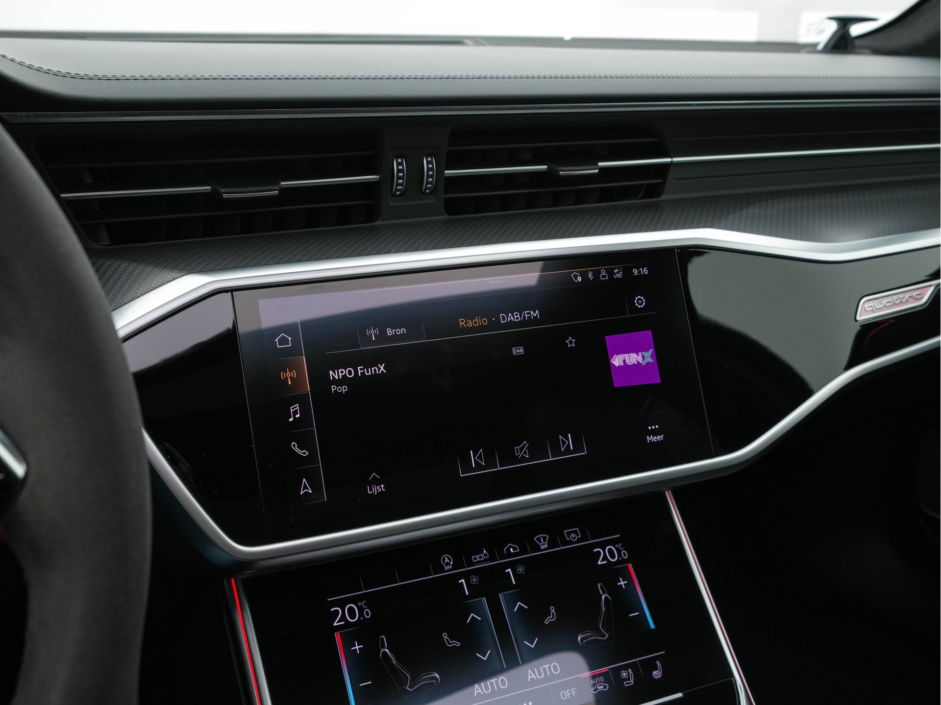 Audi RS6 Avant TFSI Quattro ! FULL-OPTIONS ! (INCL-BTW) Aut. *CERAMIC-BREAKS | VALCONA-LUXURY-LEATHER | HEAD-UP | LASER-LIGHT | BANG&OLUFSEN-ADVANCED | SOFT-CLOSE | ADAPTIVE-CRUISE | BLINDSPOT | TOP-VIEW | MEMORY-PACK | DAB+ | ...