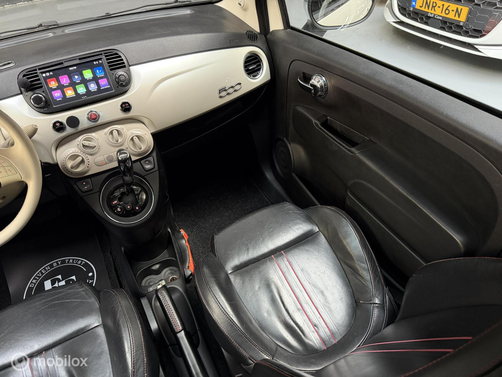 Fiat 500 1.2 Lounge|Automaat|Panodak|Leder|CarPlay|Abarth Look