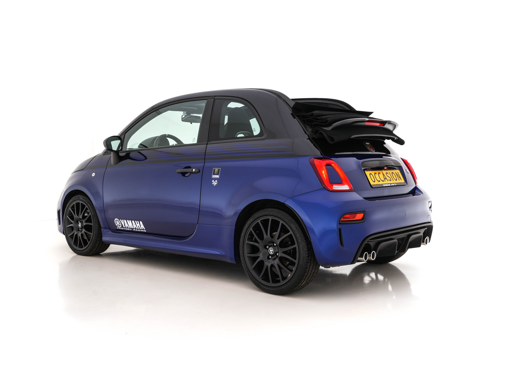 Abarth 500 C 1.4 T-Jet 595 Yamaha Factory Racing Edition Monster [ 1 of 2000 ] (INCL-BTW ) *! POCKET-ROCKET ! | NAVI-FULLMAP | XENON | CARPLAY | SPORT-EXHAUST | DAB | SPORT-SEATS | 17"ALU*