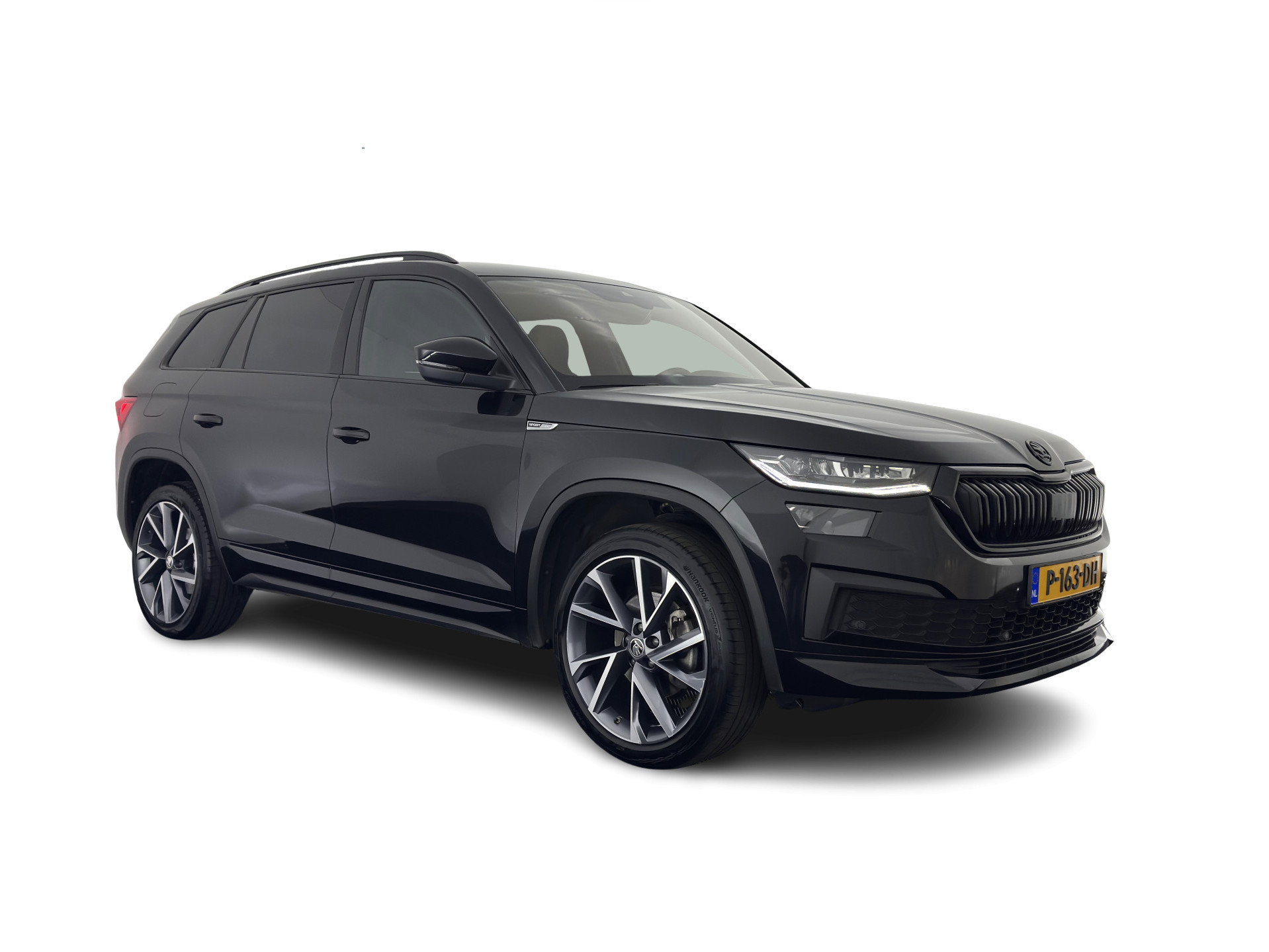 ŠKODA Kodiaq 1.5 TSI Sportline Business [ 7-Pers. ] (INCL-BTW) Aut. *LEATHER-MICROFIBRE | FULL-LED | ADAPTIVE-CRUISE | MEMORY-PACK | DIGI-COCKPIT | NAVI-FULLMAP | CAMERA | DAB+ | AMBIENT-LIGHT | KEYLESS | CARPLAY | PRIVACY-GLASS| TOWBAR | 20''