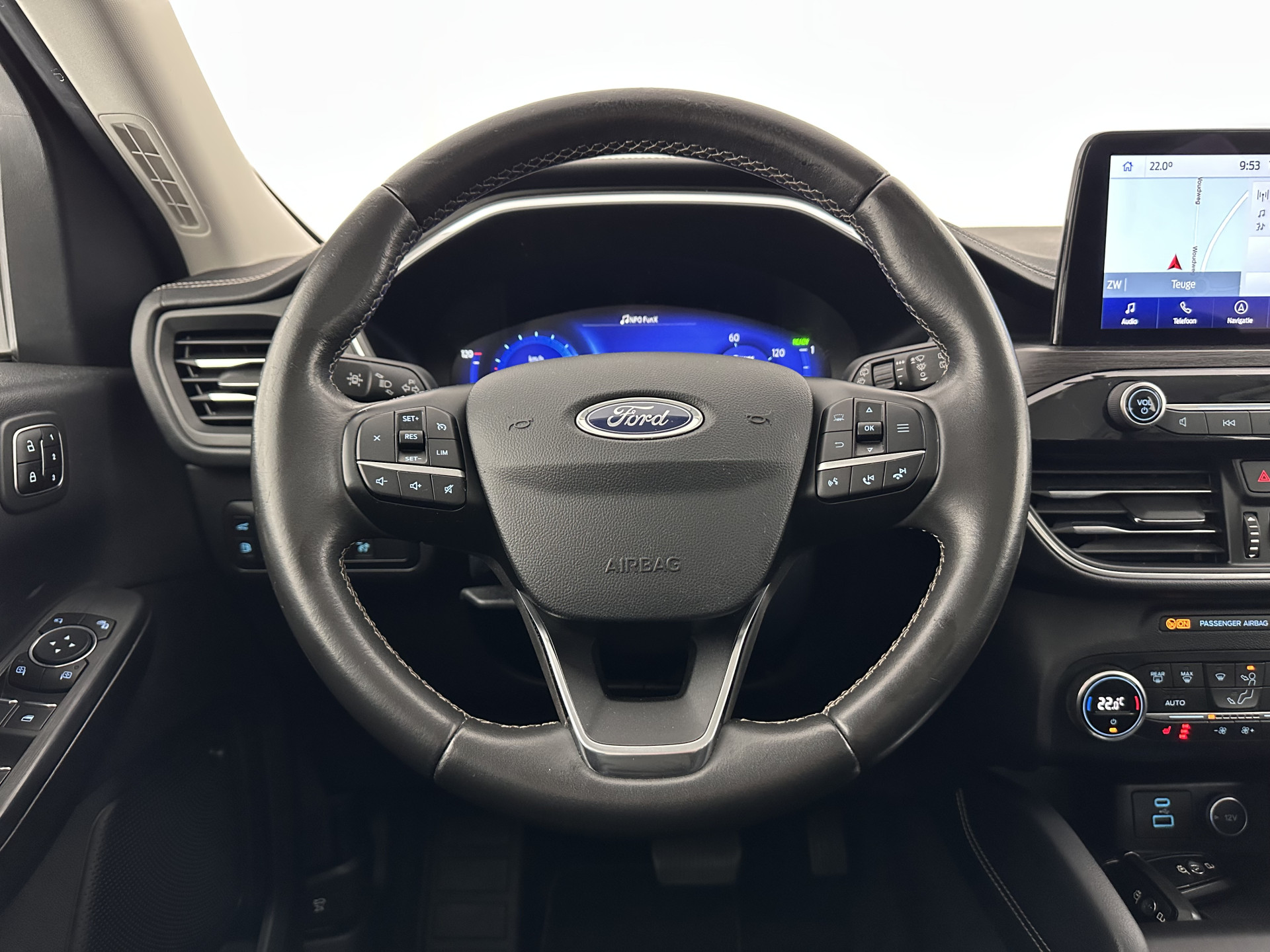 Ford Kuga 2.5 PHEV Vignale (Plug-In) (INCL-BTW) Aut. *HEAD-UP | LEATHER | DIGI-COCKPIT | FULL-LED | KEYLESS | DAB | CARPLAY | NAVI-FULLMAP | MEMORY-PACK | HEATED-COMFORTSEATS | PRIVACYGLASS | TOWBAR | 18''ALU*